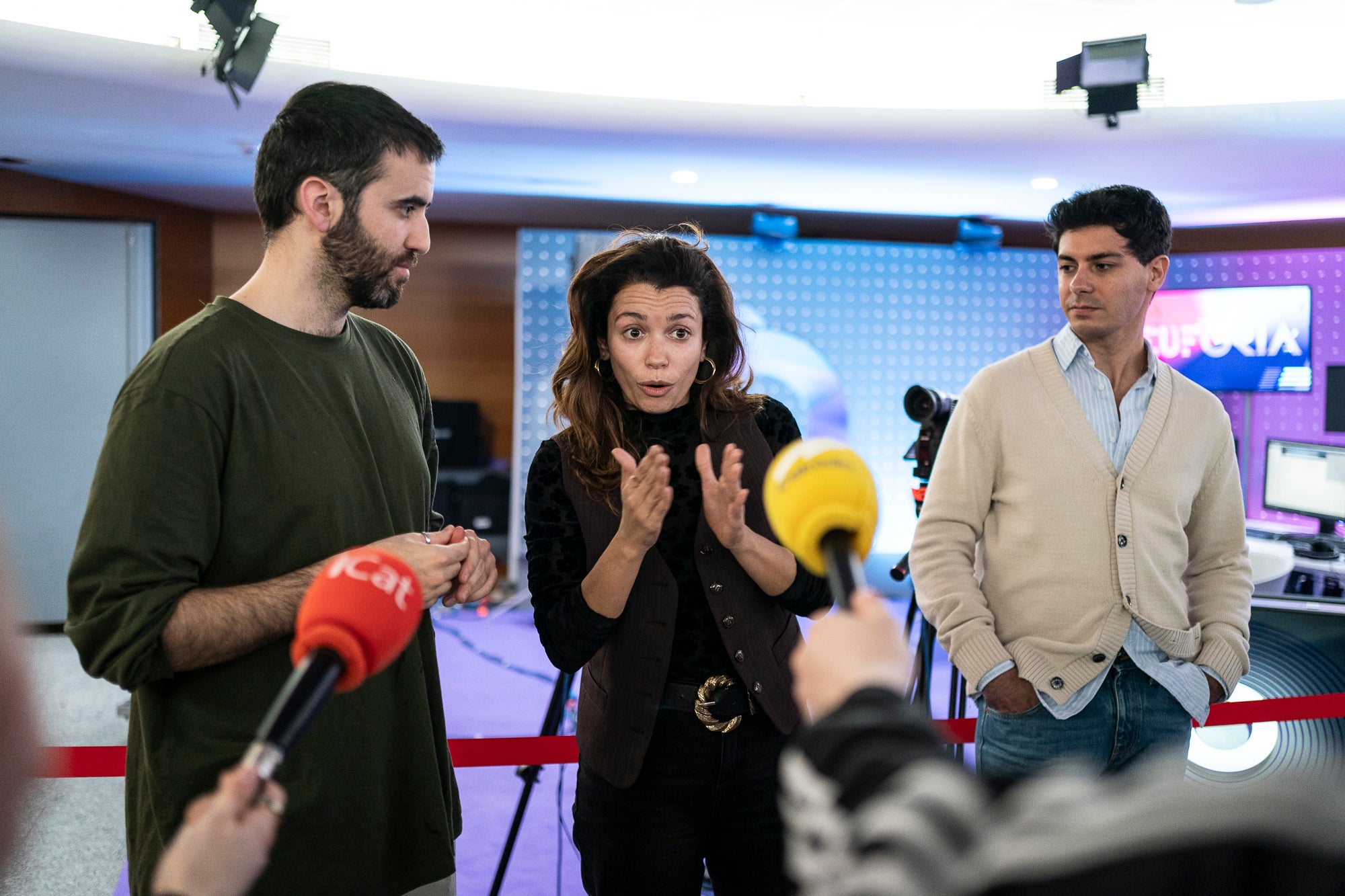 Albert Sala, Carol Rovira i Alfred García parlen amb la premsa - Mireia Comas