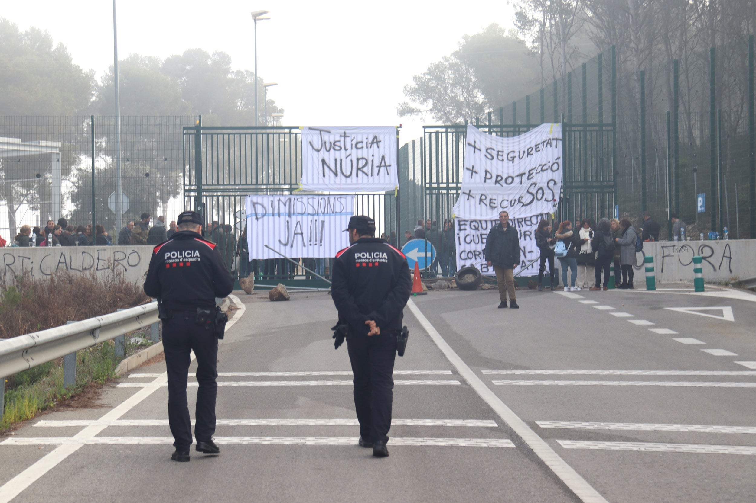 Una imatge de la protesta del Catllar/Neus Bertola ACN