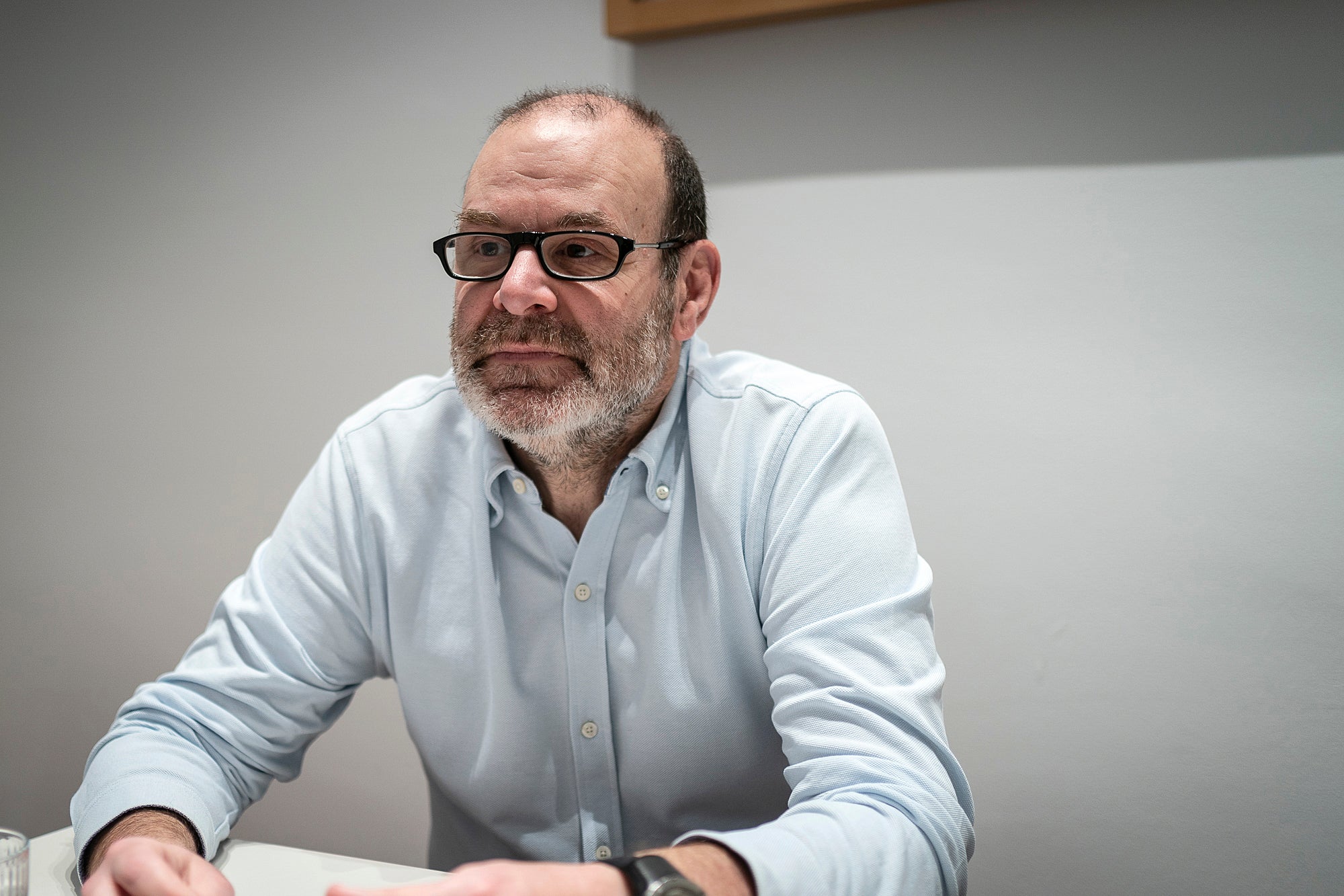 Òscar Escuder, presidente de Plataforma per la Llengua / Mireia Comas