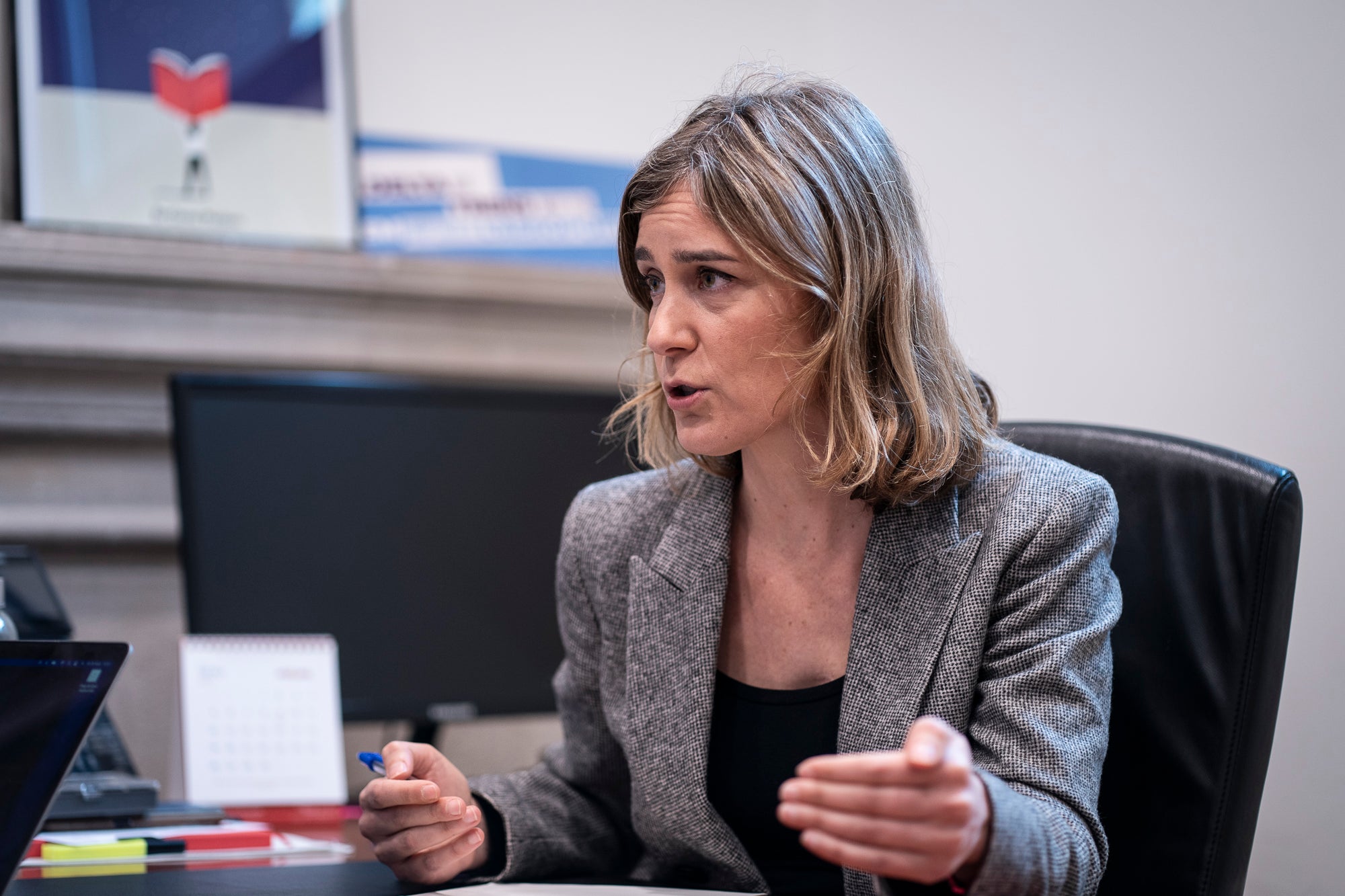 Jéssica Albiach, presidenta de En común Podemos en el Parlamento de Cataluña. Barcelona 26.03.2024 / Mireia Comas