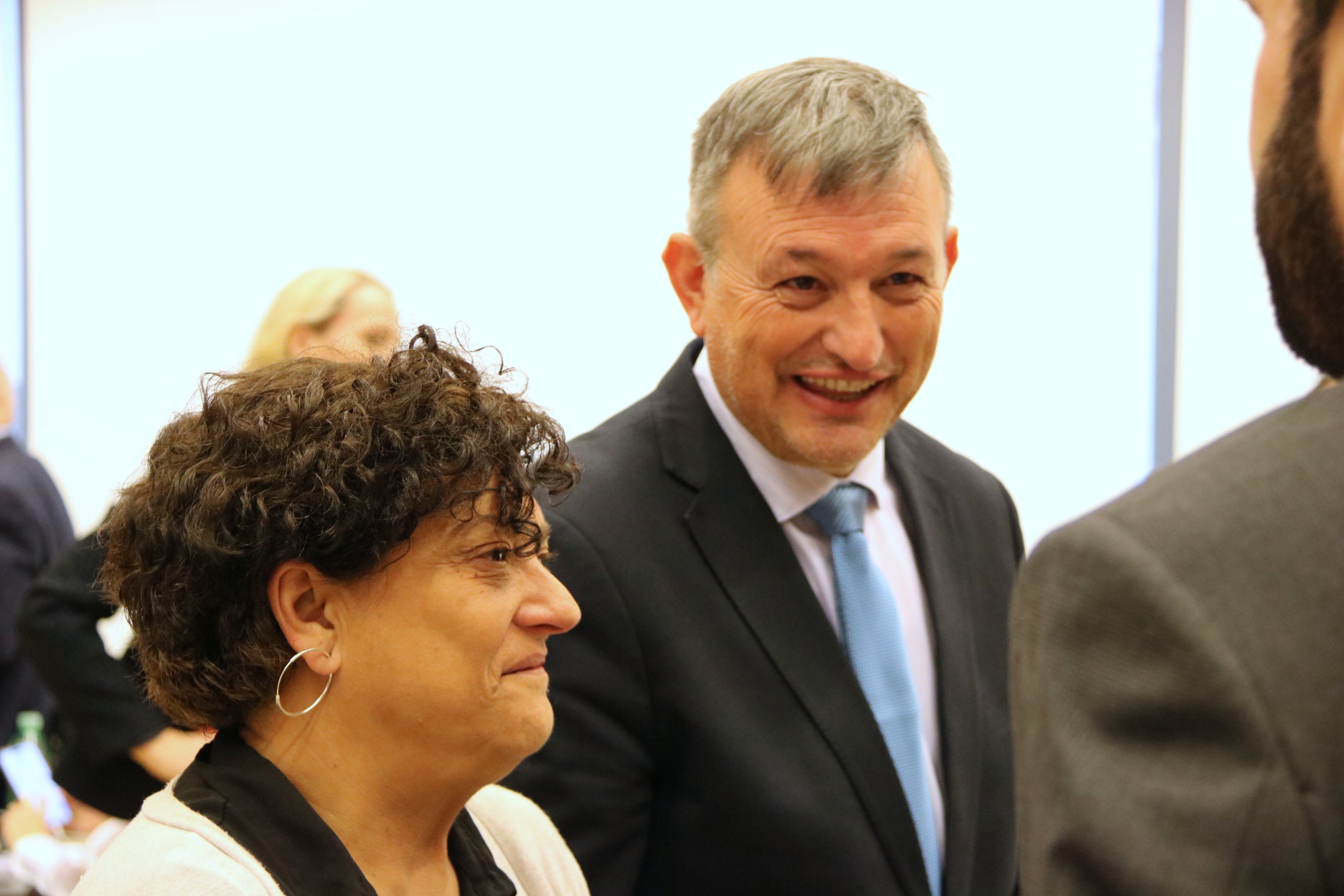 Pilar Valluguera i Josep Maria Cervera, en un moment de la comissió de Justícia/ACN