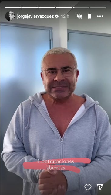 Jorge Javier Vázquez demana feina a Instagram
