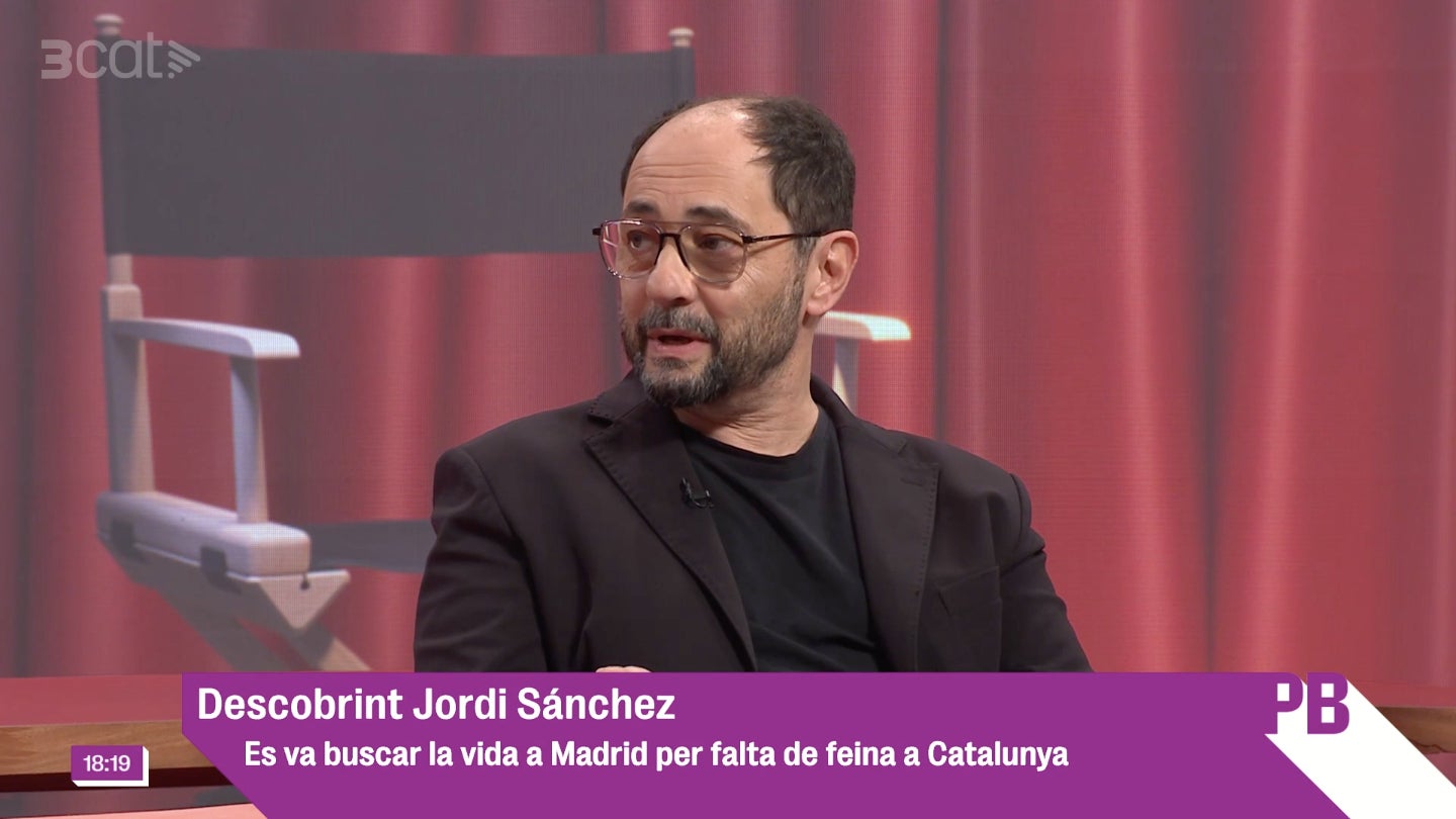 El actor ha trabajado en Madrid, però ha continuado viviendo en Barcelona - TV3