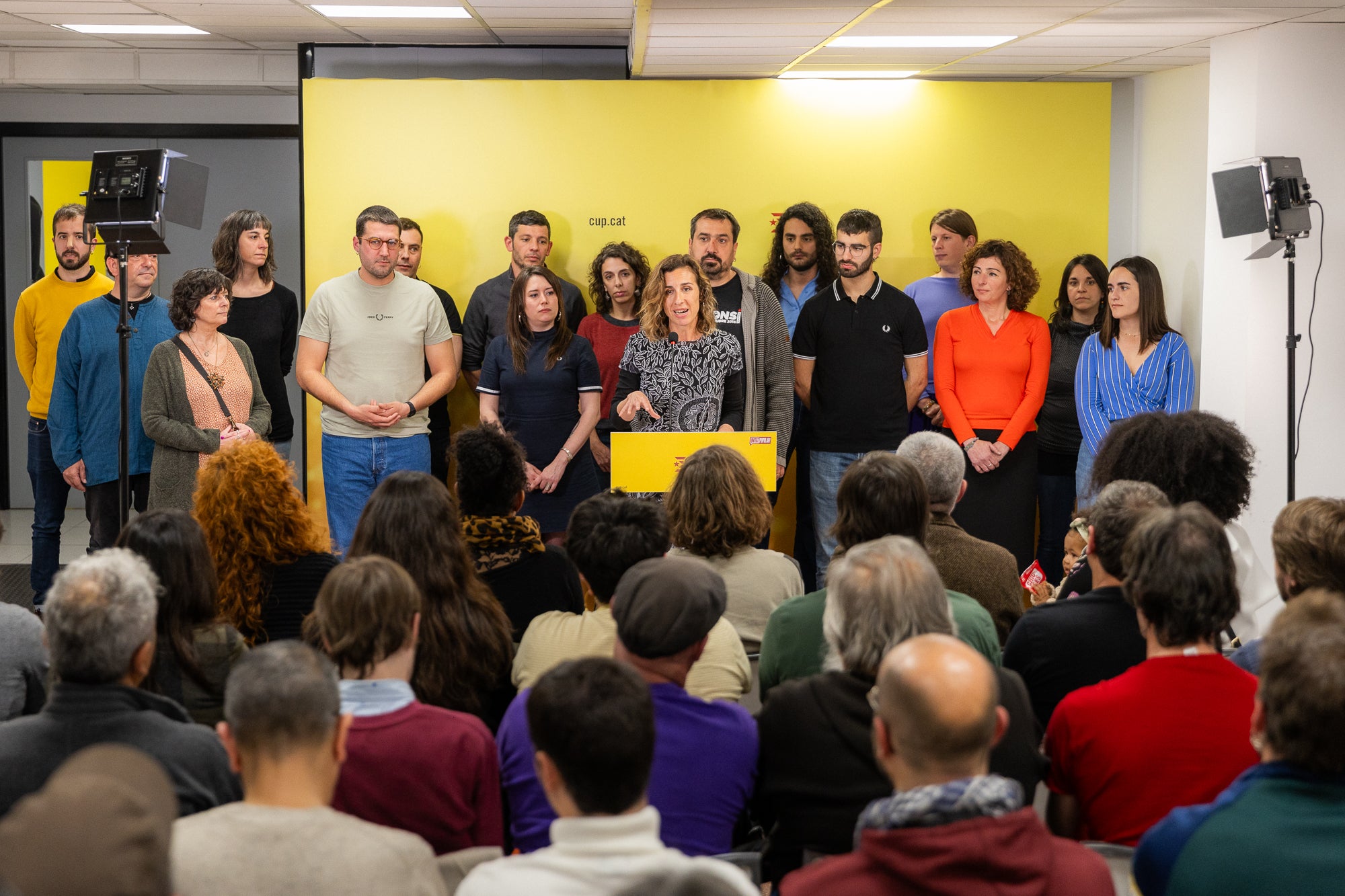 Els candidats de la CUP a la presentació de les llistes electorals / Candidatura d'Unitat Popular