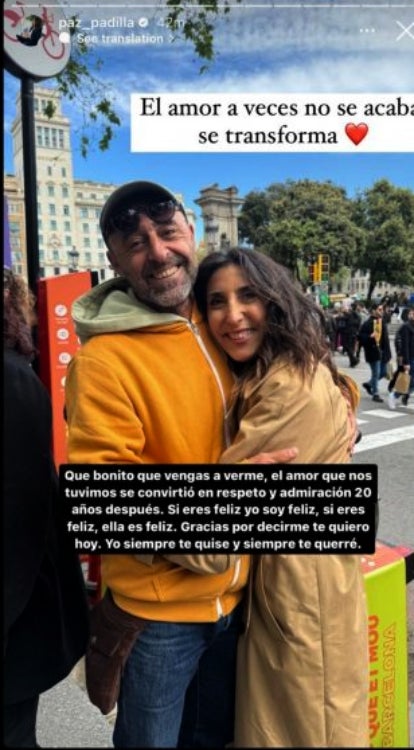 Anna Padilla, contenta de la bona relació entre els pares - Instagram