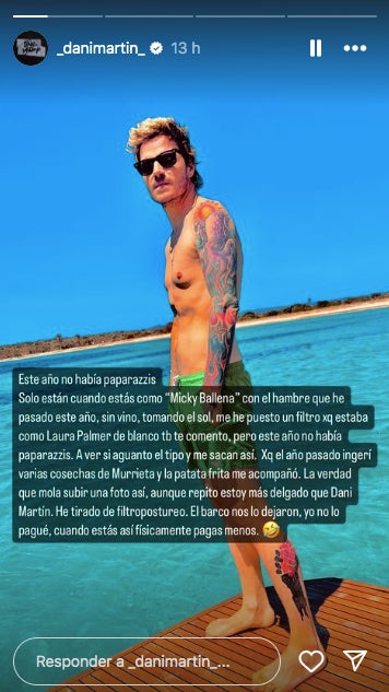 Dani Martín publica una foto que demostra com s'ha aprimat - Instagram