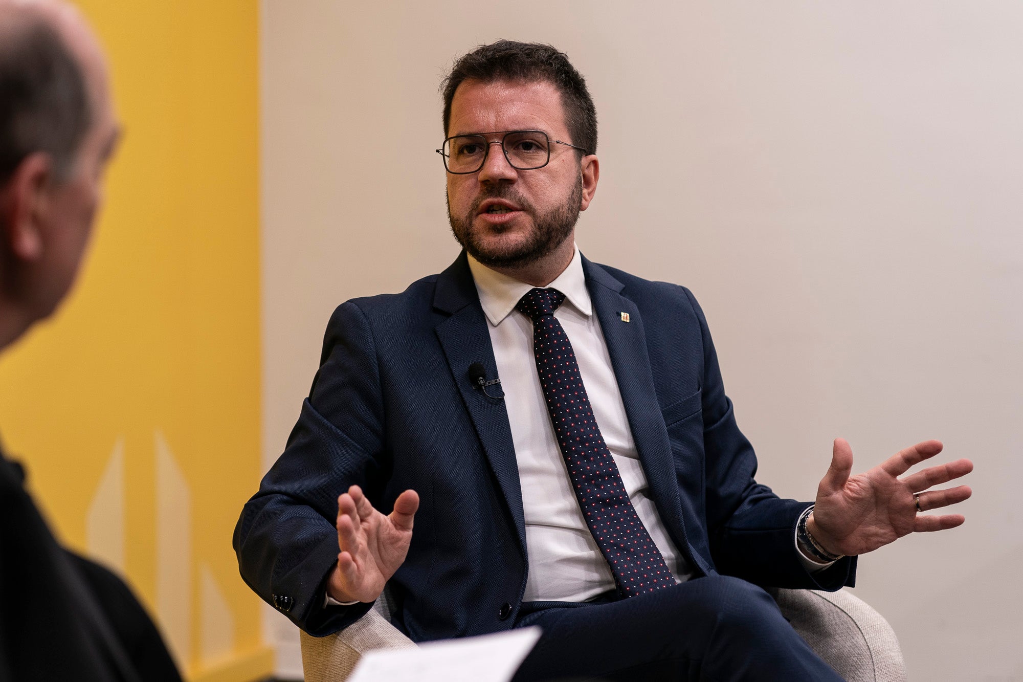 Pere Aragonès, Actual president de la Generalitat, i candidat d'Esquerra Republicana de Catalunya en les pròximes eleccions autonòmiques Barcelona 22-04-2024 / Mireia Comas