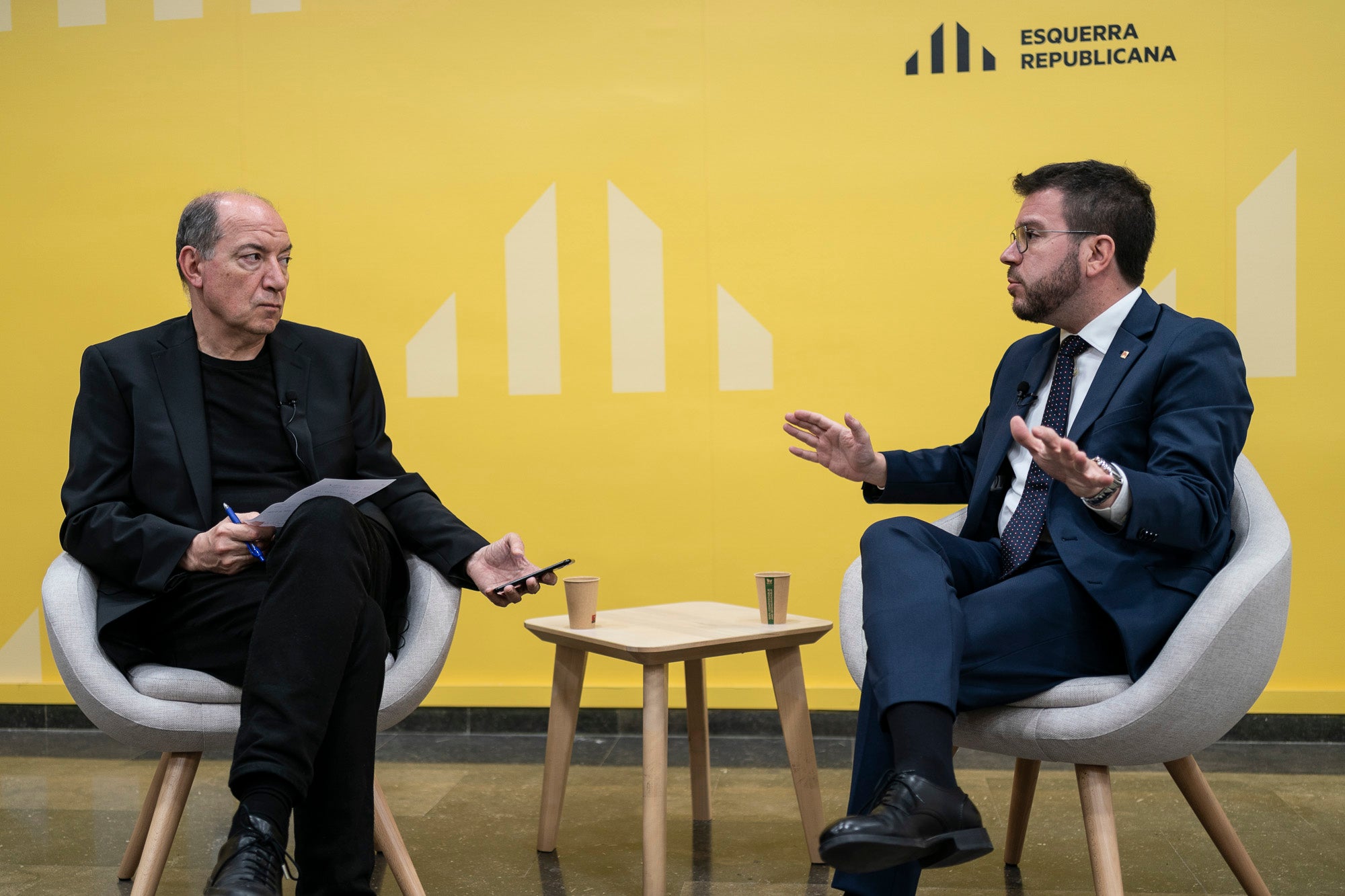 Pere Aragonès, Actual president de la Generalitat, i candidat d'Esquerra Republicana de Catalunya en les pròximes eleccions autonòmiques Barcelona 22-04-2024 / Mireia Comas