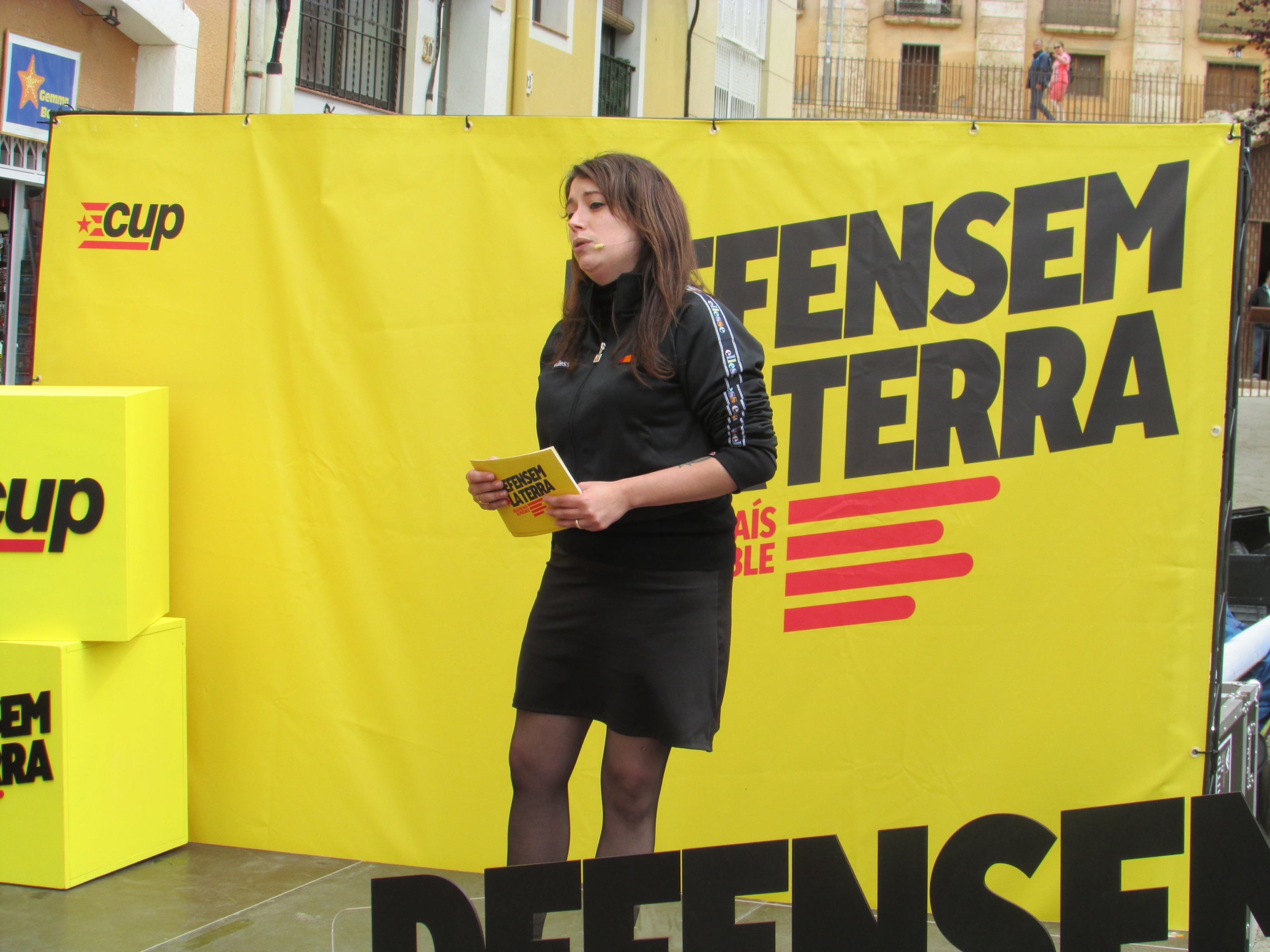 La número 2 de la CUP per Barcelona, Laure Vega, a un acte a Tarragona / Alberto Prieto