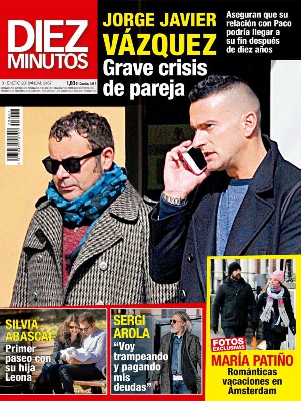 Jorge Javier Vázquez i Paco han mantingut el contacte després de la ruptura - Diez Minutos