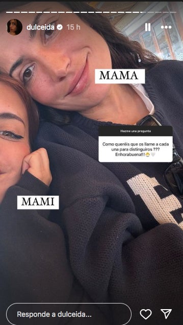 La parella ha decidit com volen que els digui el fill - Instagram