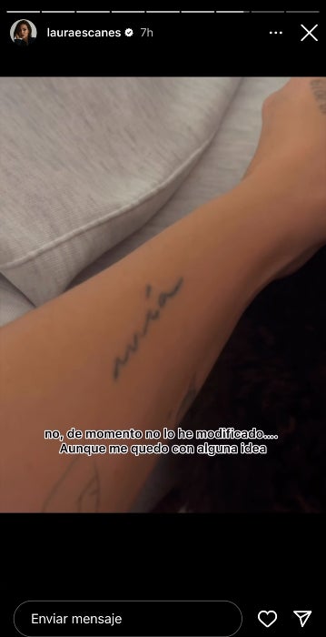 Laura Escanes nega haver-se retocat el tatuatge - Instagram