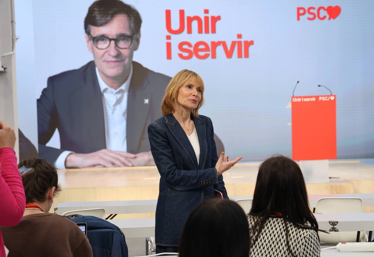 Lluïsa Moret, presidenta de la Diputación, en la presentación de la imagen corporativa y de candidatura de Salvador Isla de precampaña/PSC