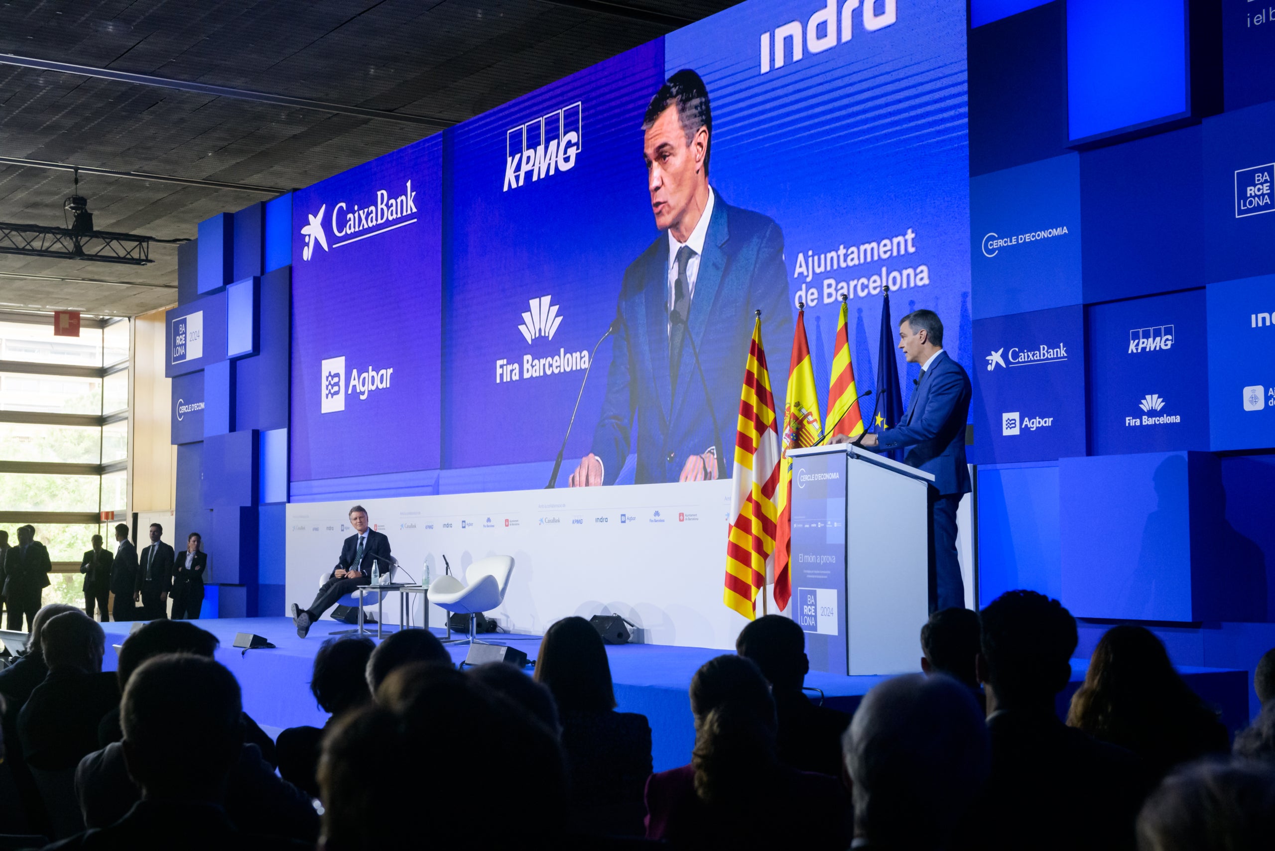 Sánchez fa seves moltes de les reclamacions del Cercle d'Economia però rebaixa el tó de la reforma del finançament / Cercle d'Economia
