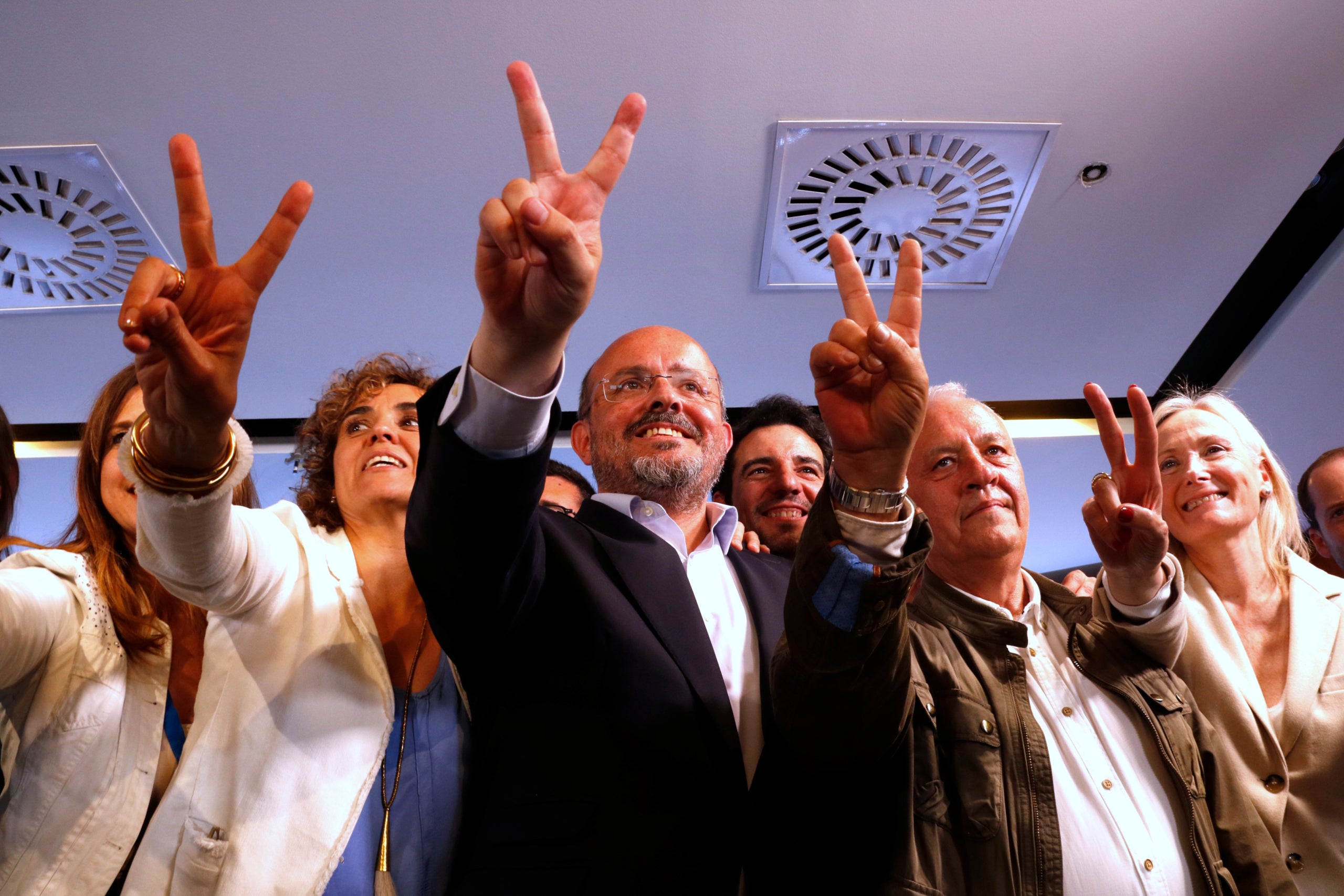 El signe de la victòria del PP/ACN