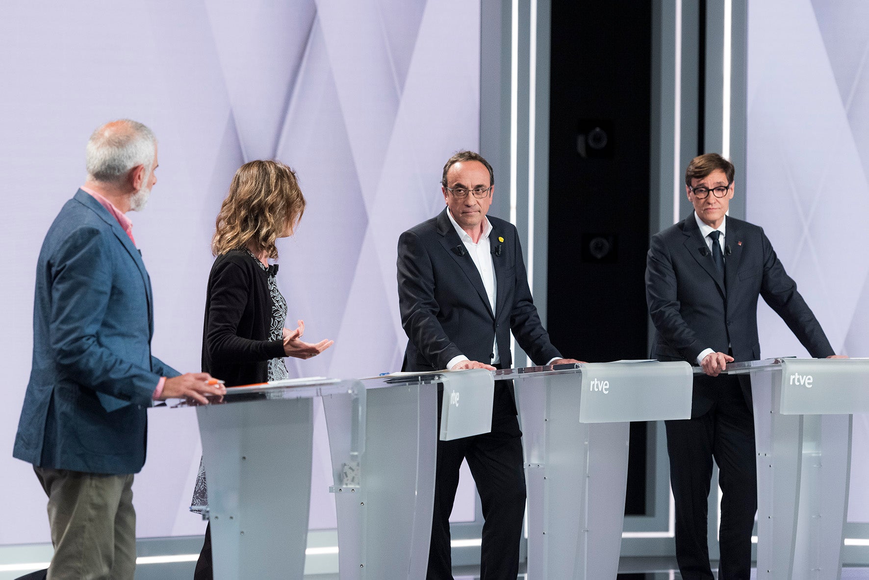 Un dels moments del debat electoral del 12-M a RTVE / RTVE
