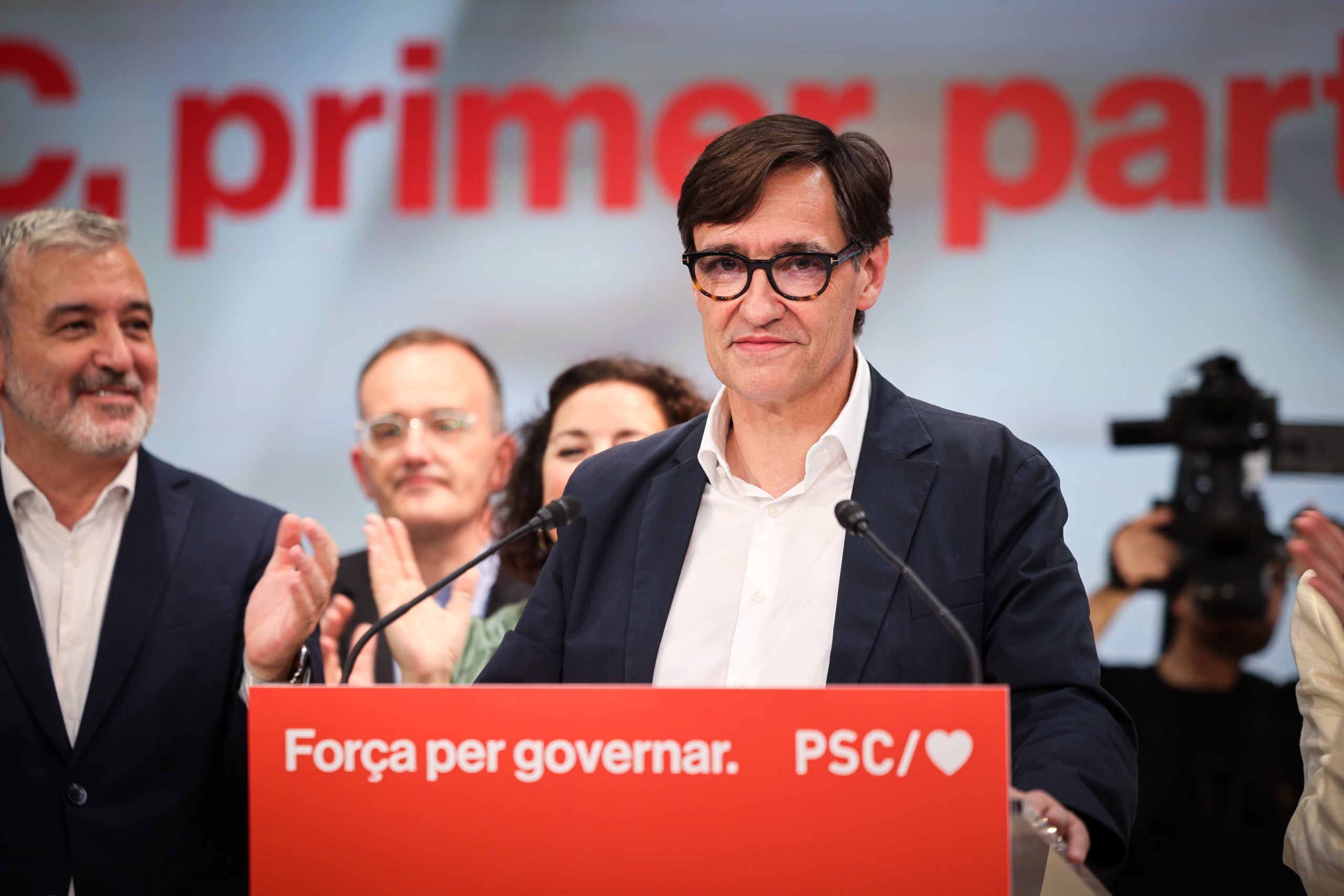 Salvador Illa, en un moment de la seva intervenció/Jordi Borràs ACN