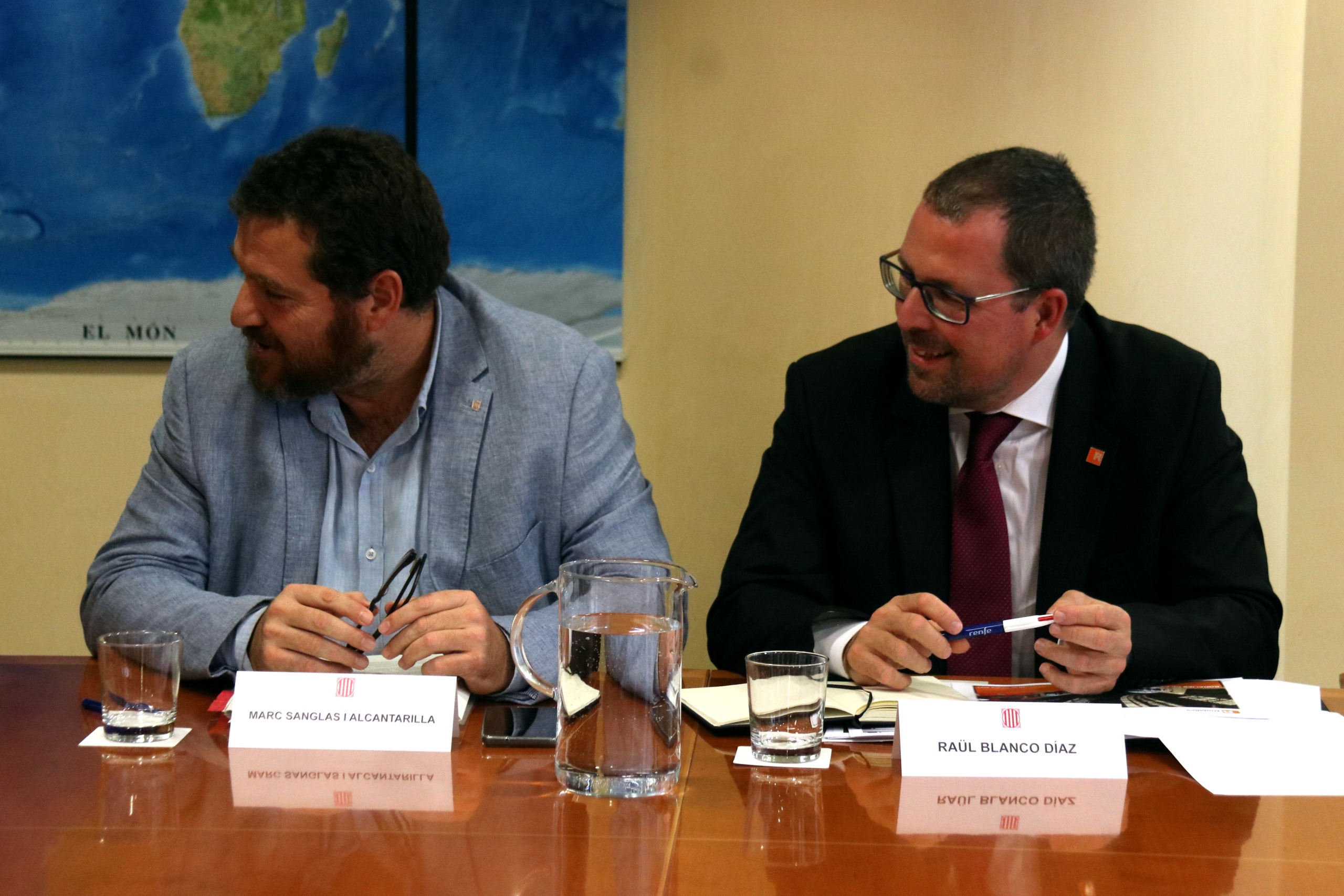 Imatge d'una reunió de Renfe amb la Generalitat / ACN