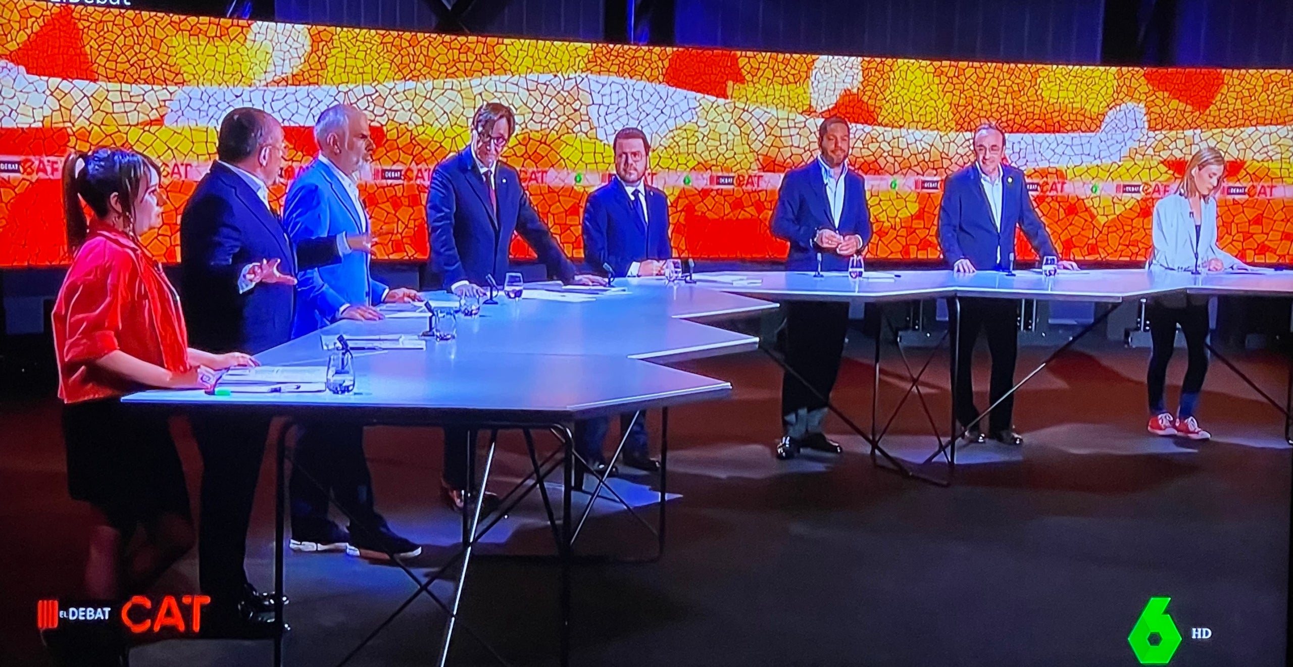Una imatge general del debat de La Sexta