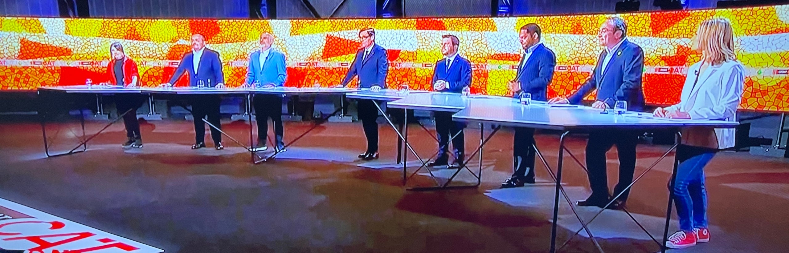Una imatge general del debat de La Sexta