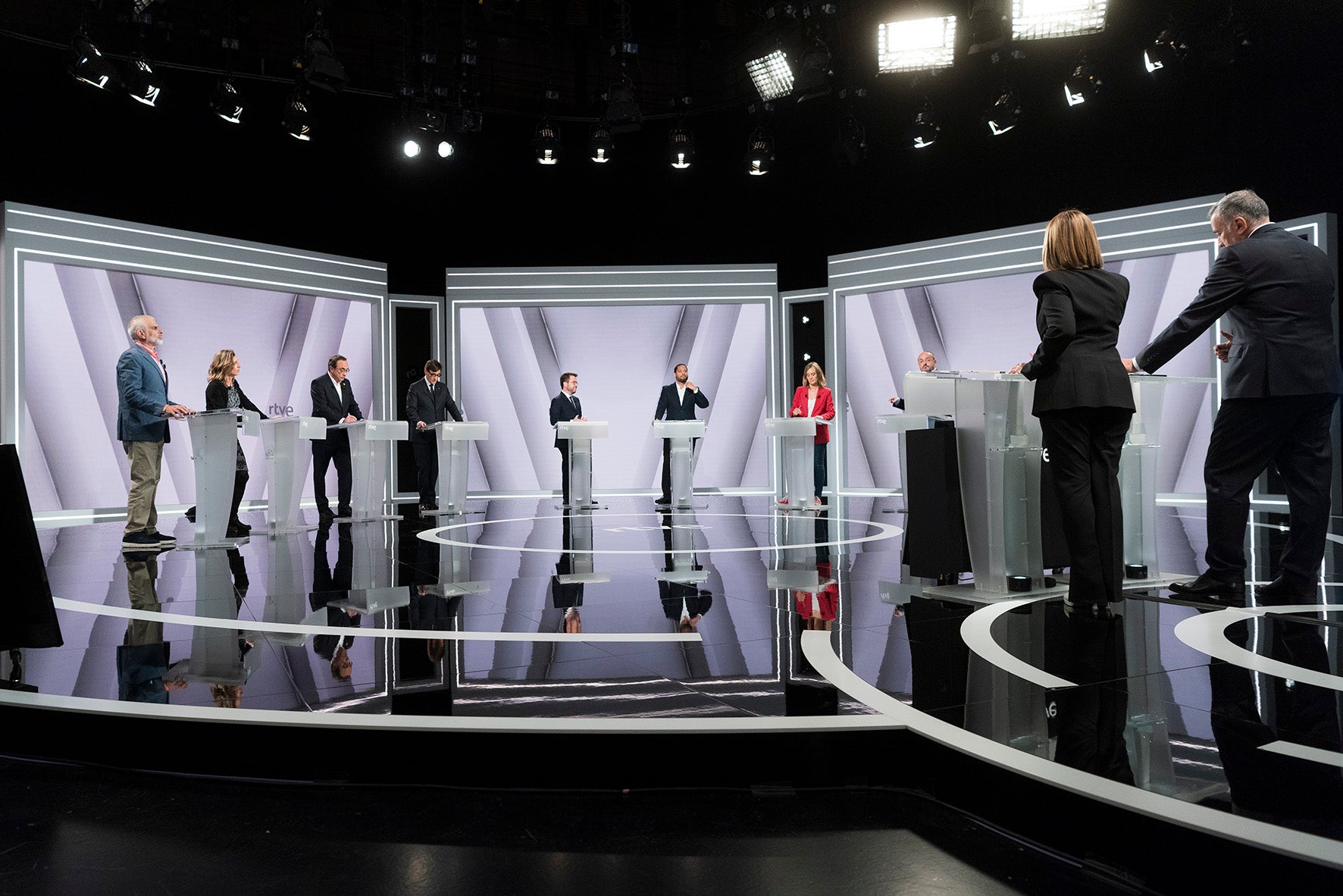 Un dels moments del debat electoral del 12-M a RTVE / RTVE
