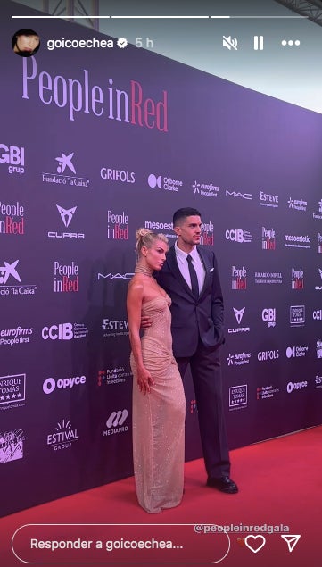 Jessica Goicoechea i Marc Bartra, a la People in Red - Instagram