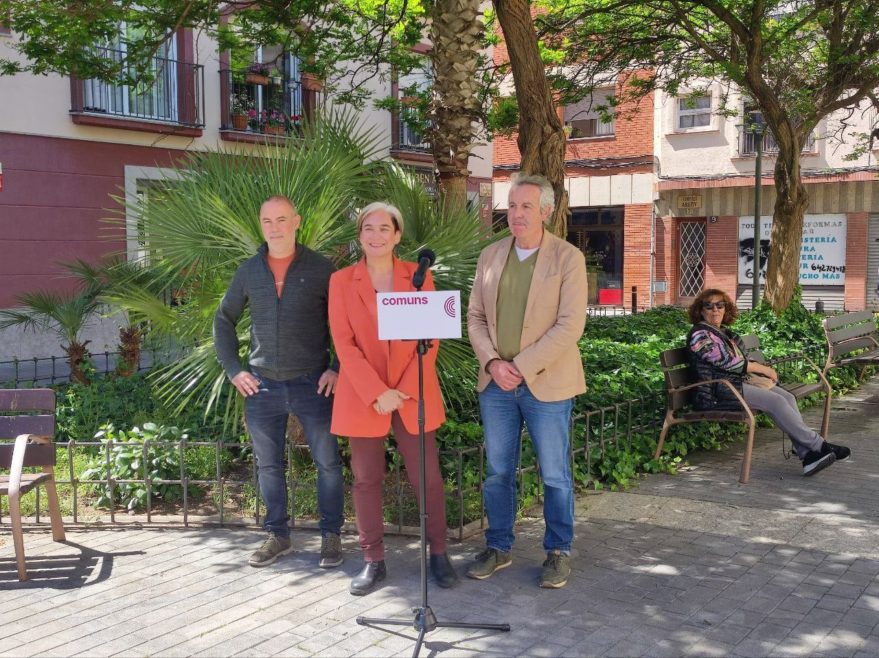 Ada Colau i Eloi Badia aquest matí a Lloret | Marta Merino (Europa Press)