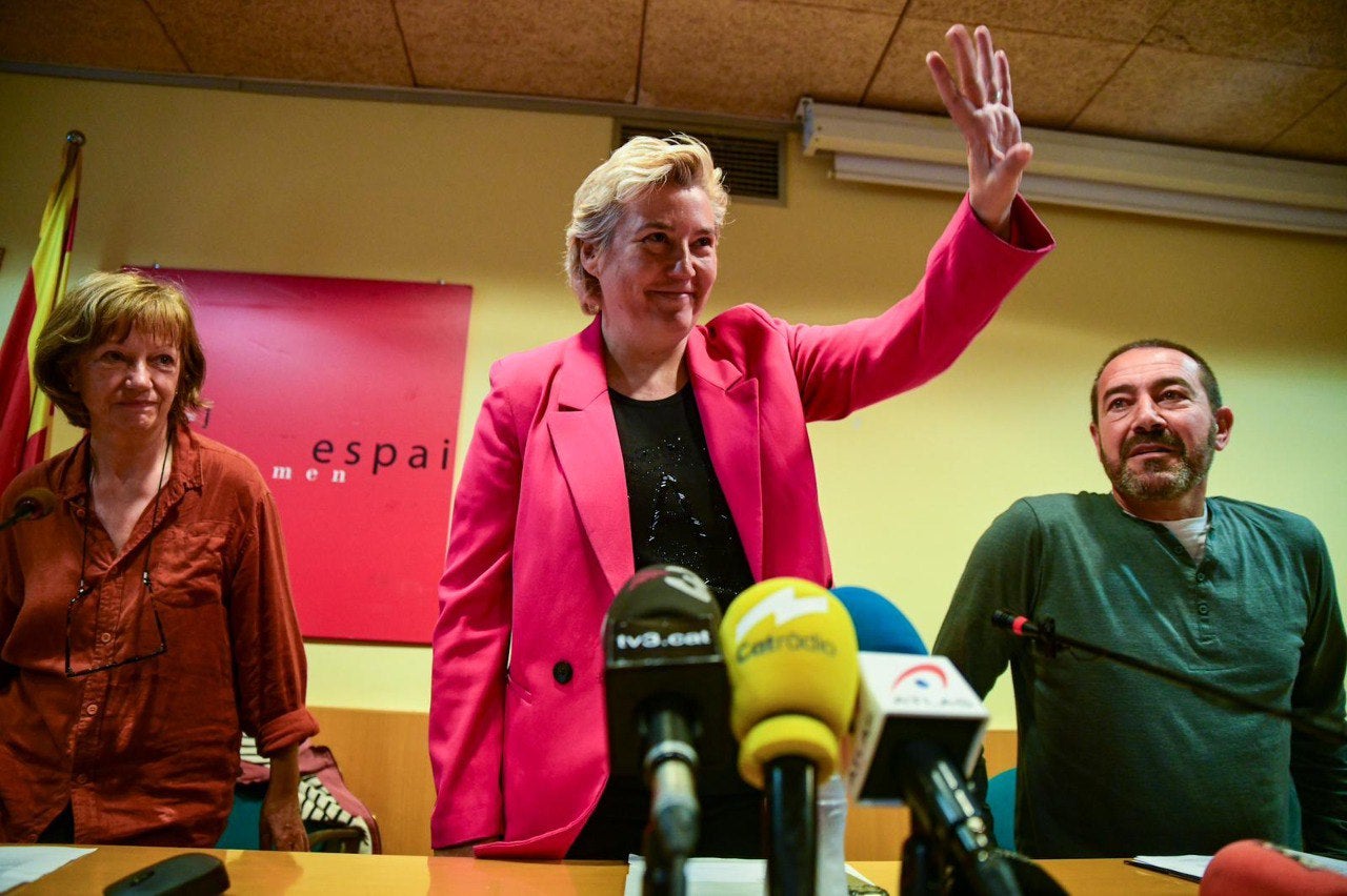 Marta Molina, en el acto de esta mañana al Ciemen/Marc Puig