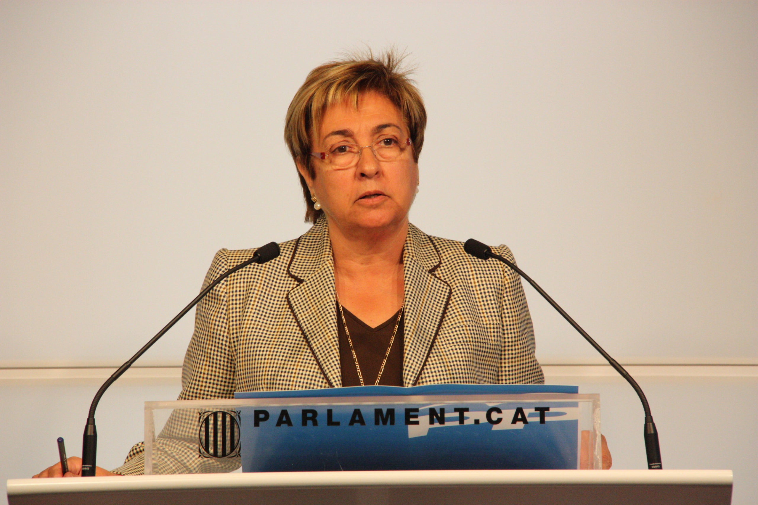 Dolors Montserrat, en una imagen cuando era portavoz del PP en el Parlamento/Archivo El Mundo