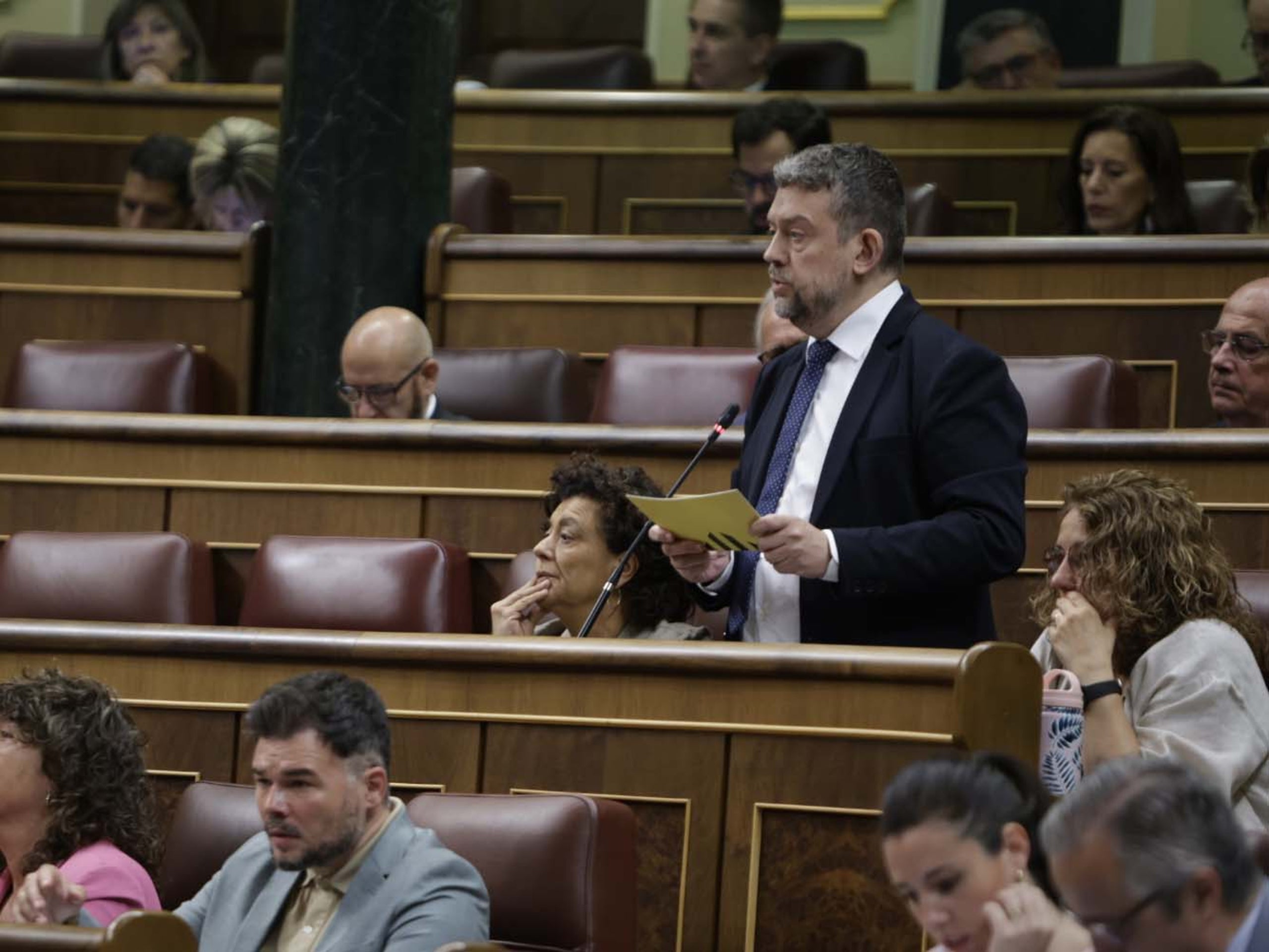 El diputado de ERC en el Congreso, Francesc-Marc Álvaro, desde su escaño / ACN