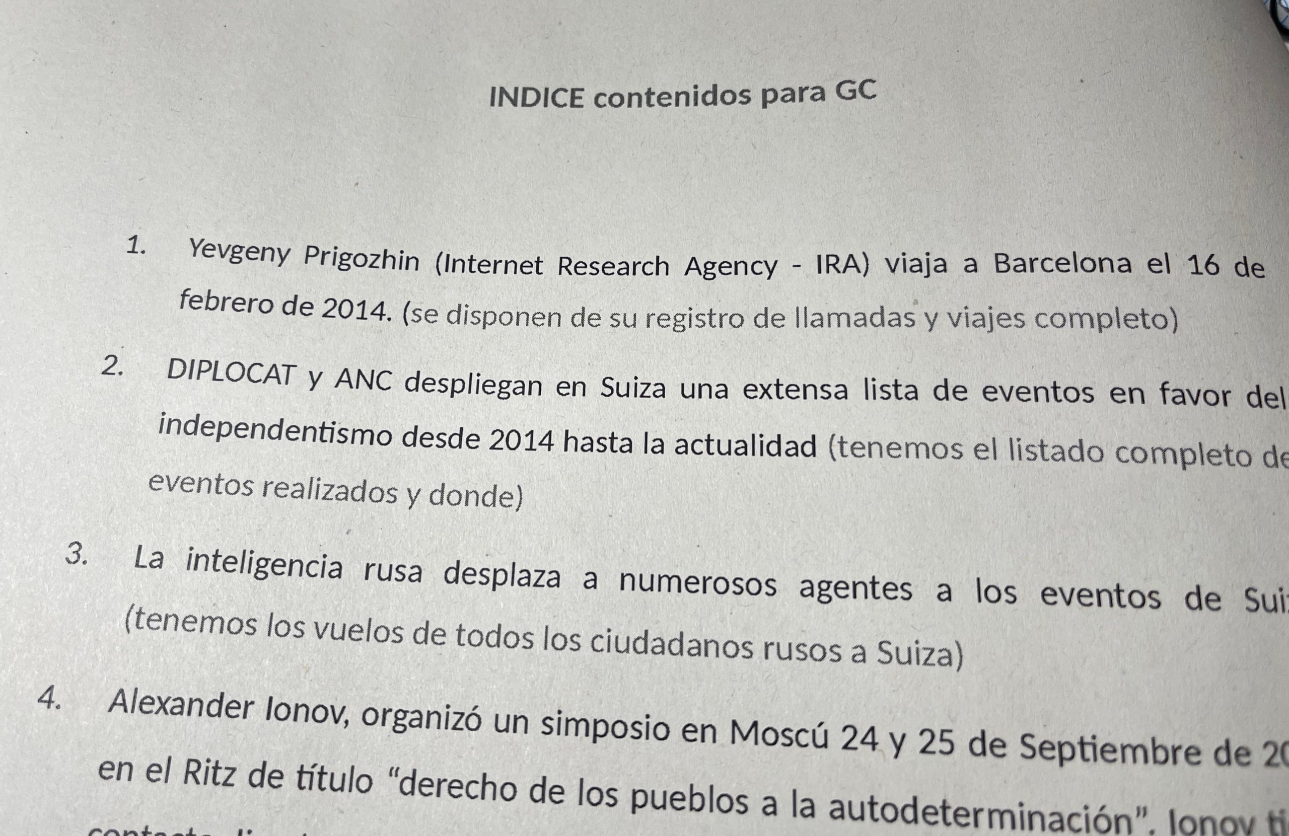 La guia de continguts anònima que ha rebut el jutge dela Volhov/QS