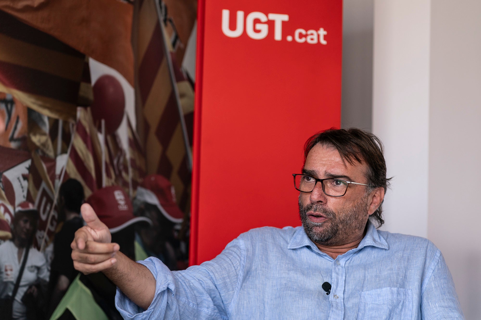 Camil Ros, secretari general de la UGT de Catalunya. Barcelona 04-06-2024 / Mireia Comas
