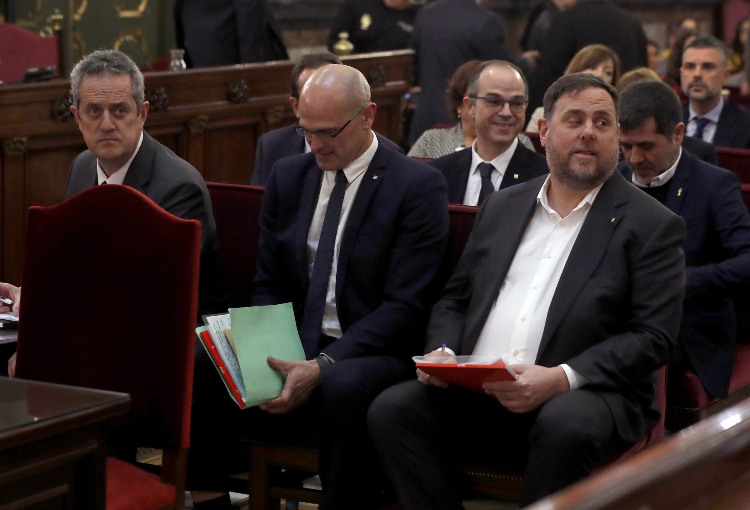Una imatge dels acusats i després condemnats del judici del Tribunal Suprem/Pool
