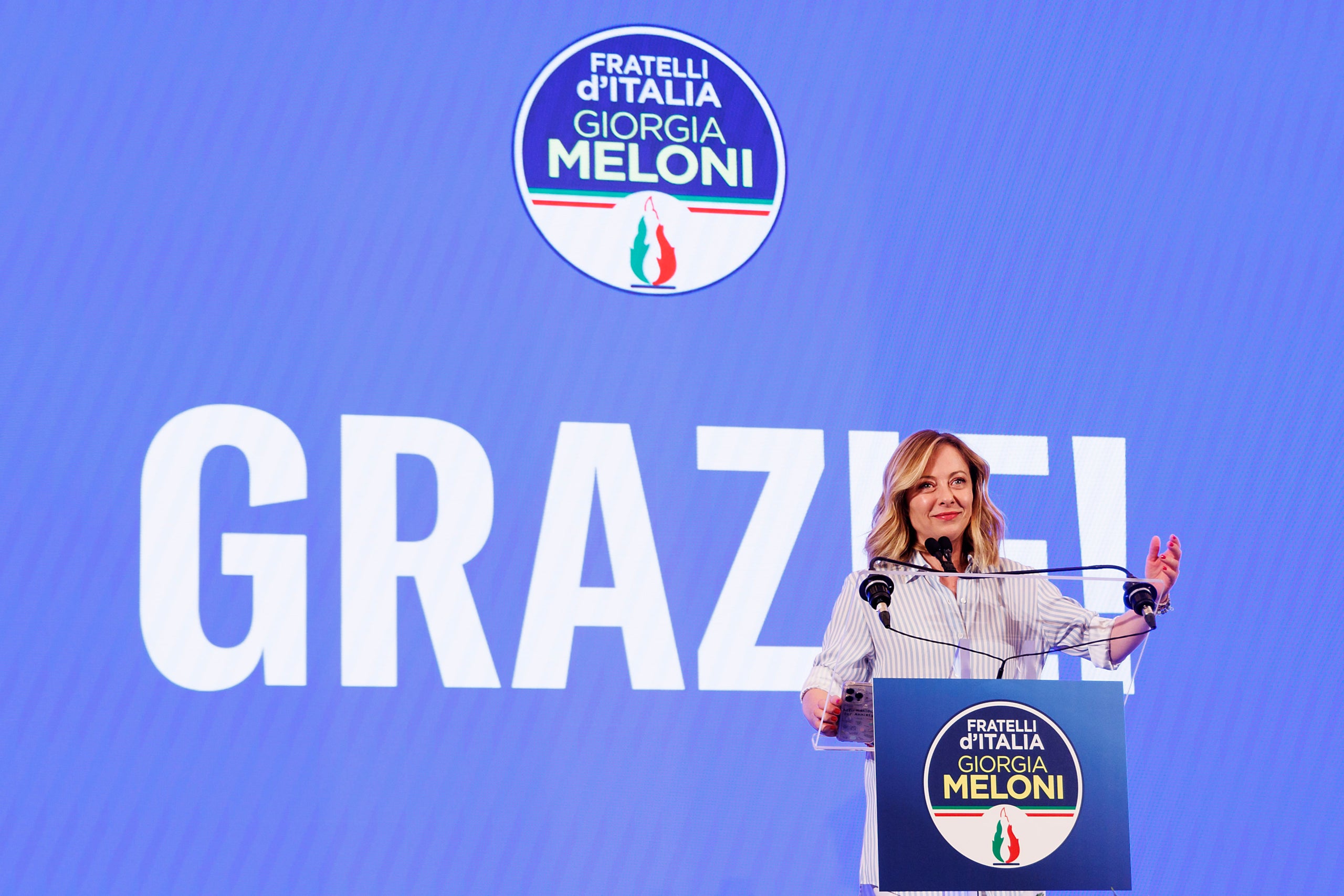 Imatge de Giorgia Meloni després dels resultats de les eleccions europees del 9 de juny / EP