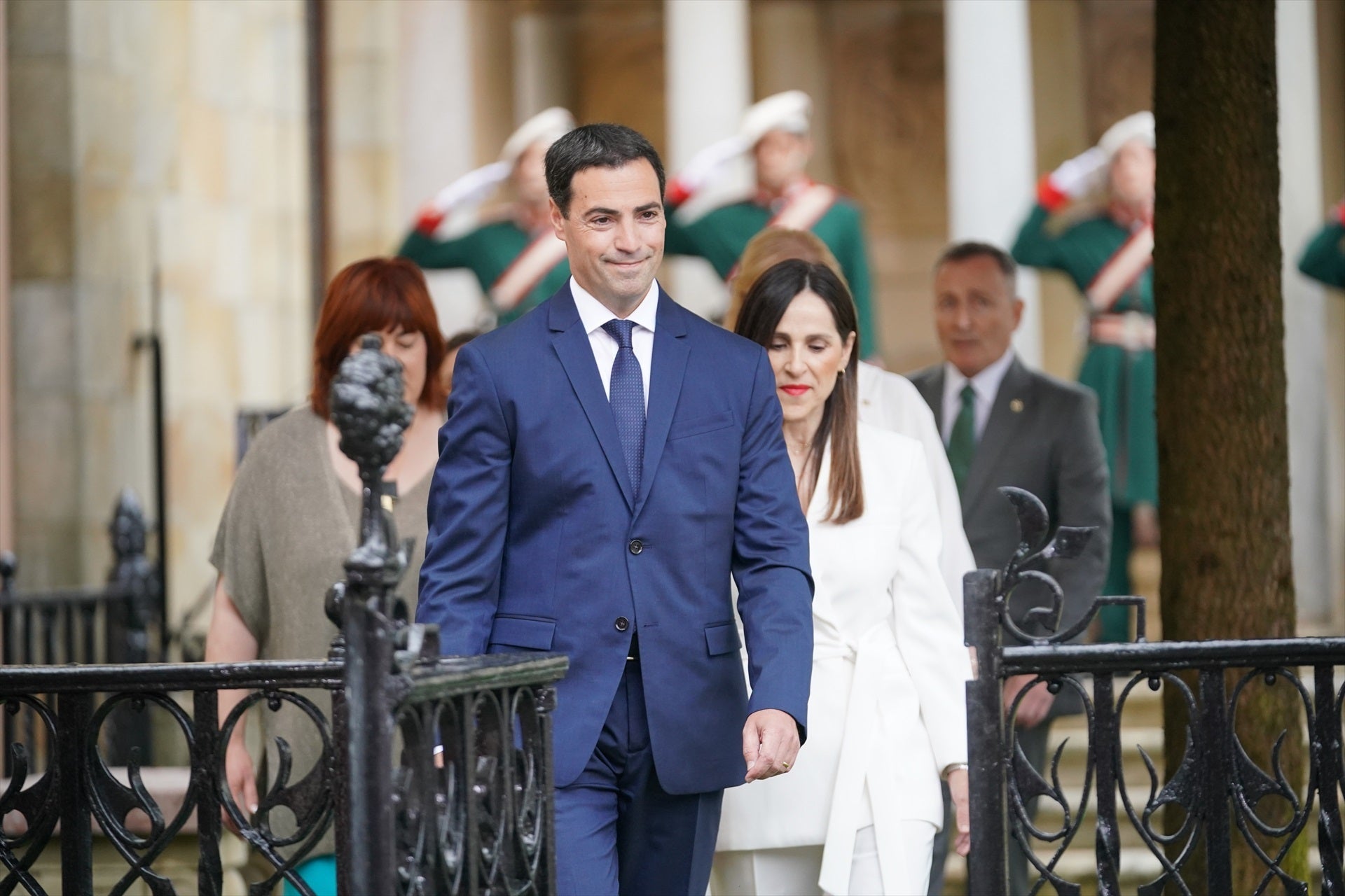 El nou lehendakari, Imanol Pradales, durant la seva presa de possessió / EP