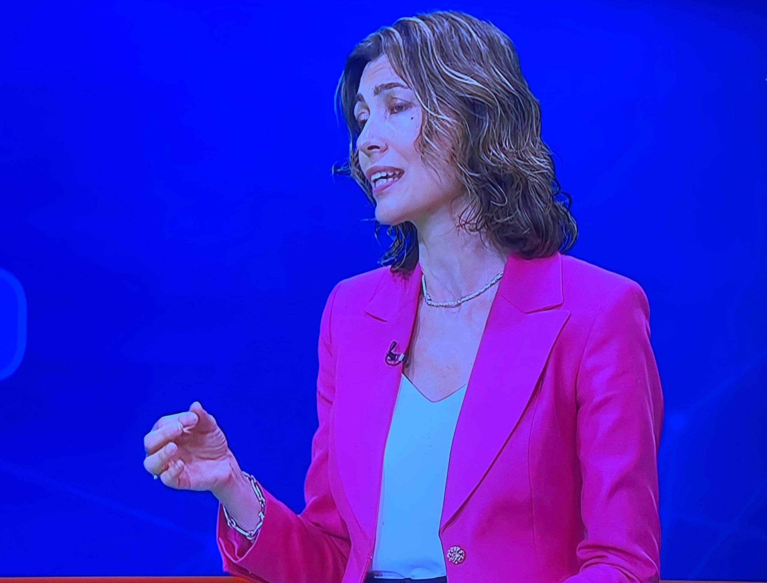 Eva Poptcheva.en un moment del debat 
