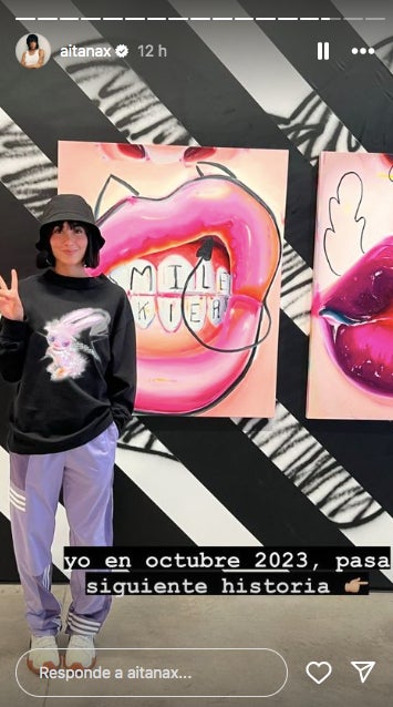 Hacía tiempo que Aitana quería tener aquella pintura - Instagram