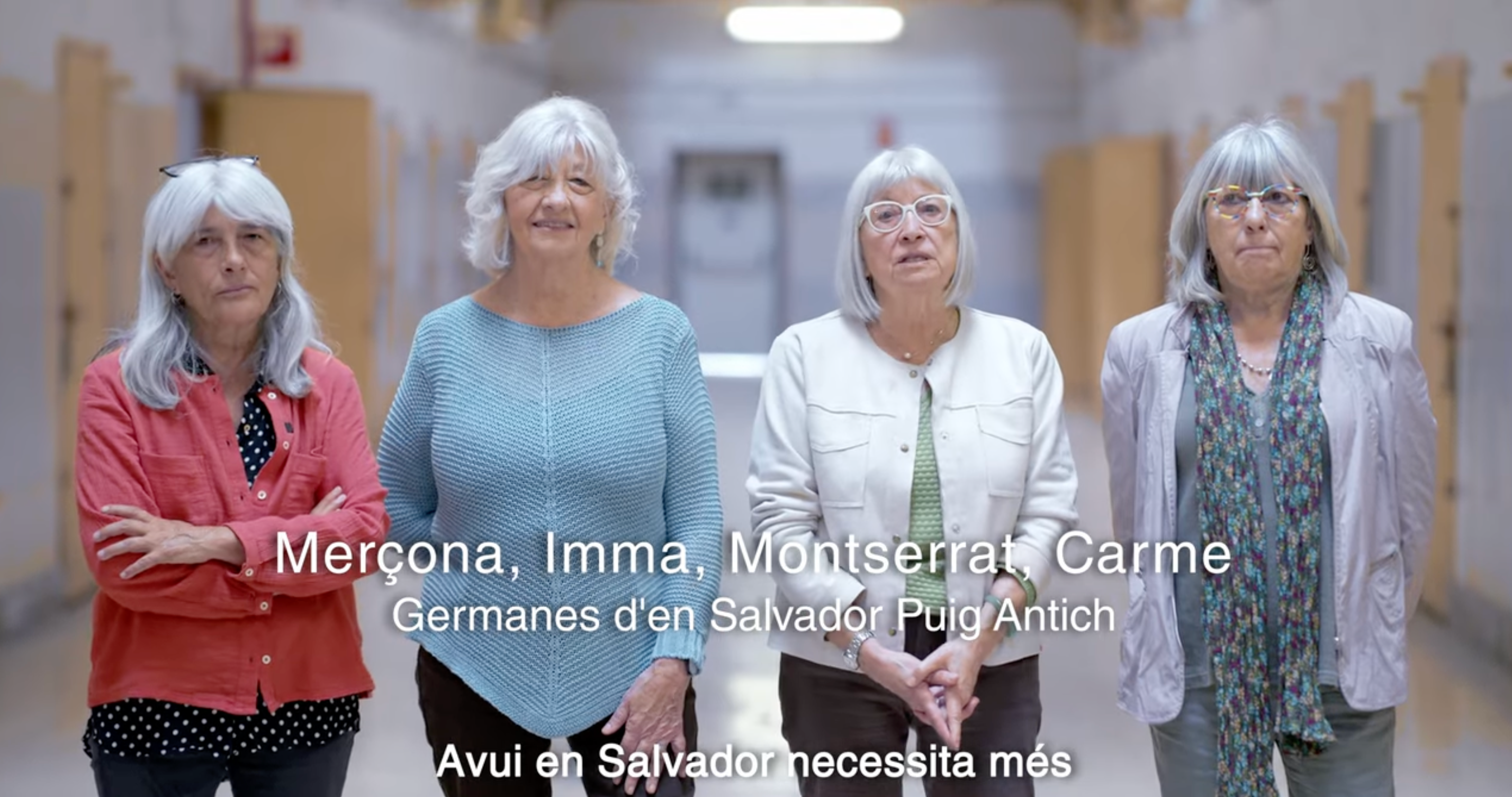 Les germanes Puig Antich en el vídeo promocional de la campanya de micromecenatge per sufragar les despeses de l'obra 'Puig Antich. Cas obert'