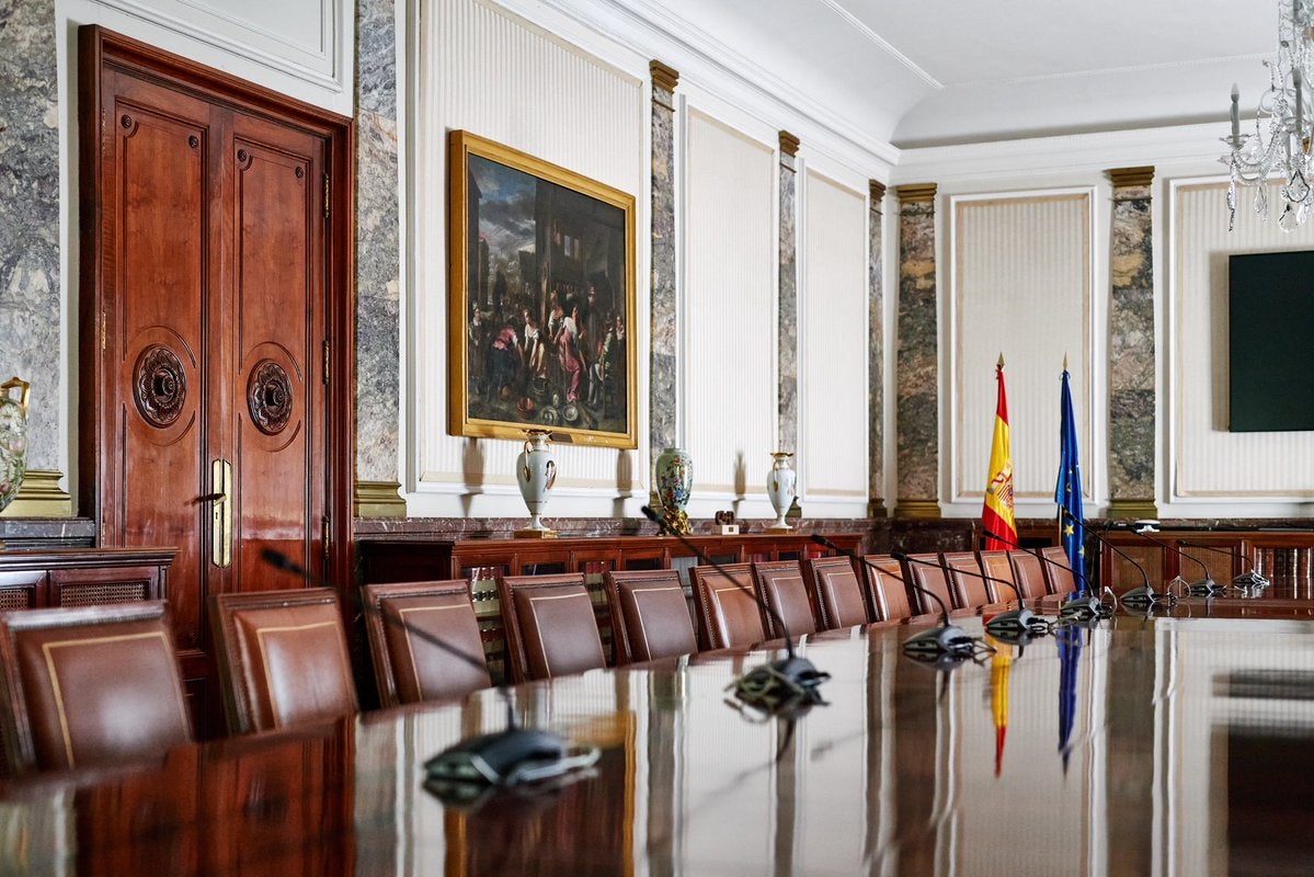 Una imagen de la sala donde se reunirá la Junta de Fiscales/Fiscalía