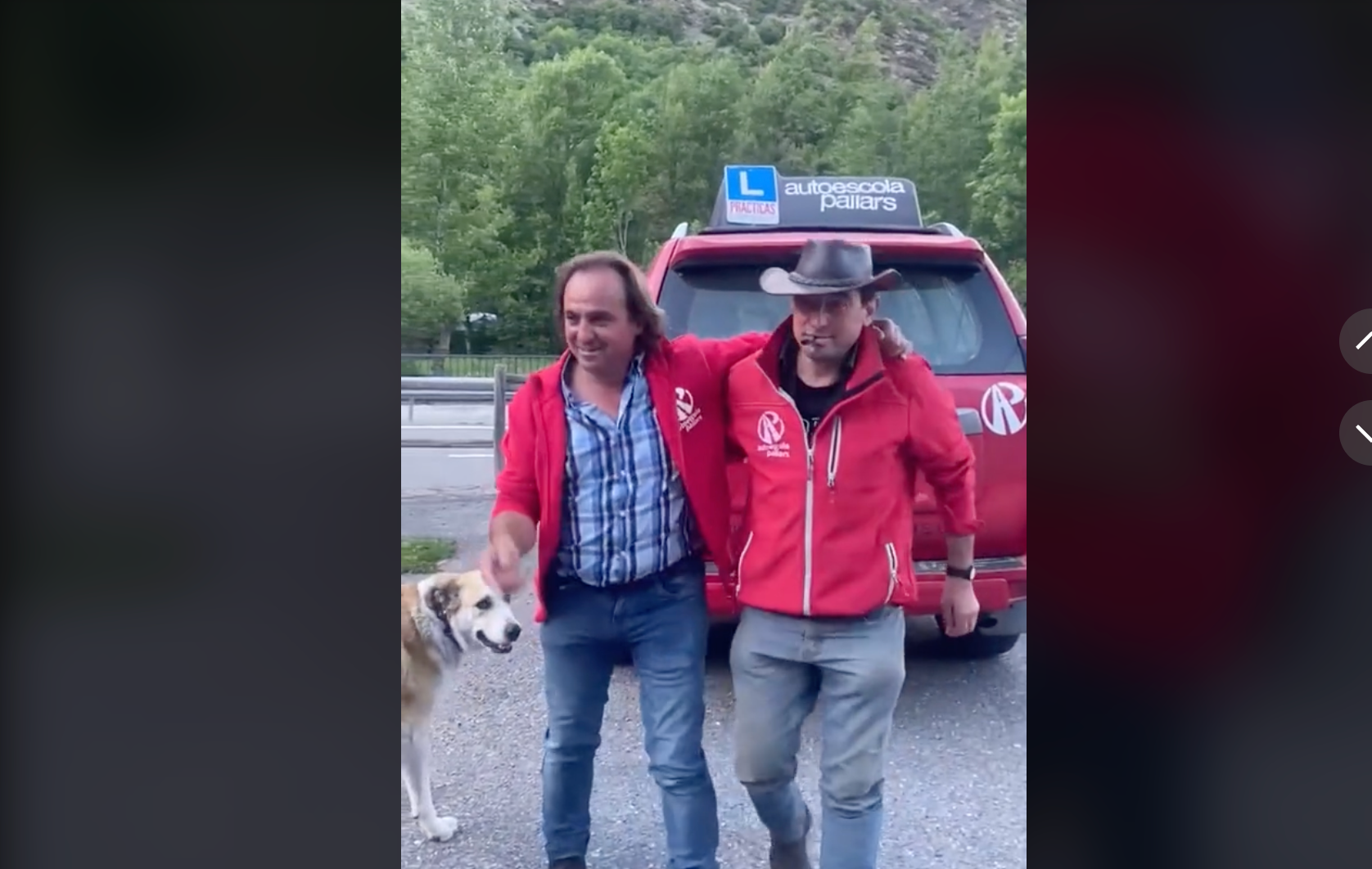 Pablo i Lázaro, de la sèrie document de TV3 'Tor', en el vídeo promocional de l'autoescola La Pallars