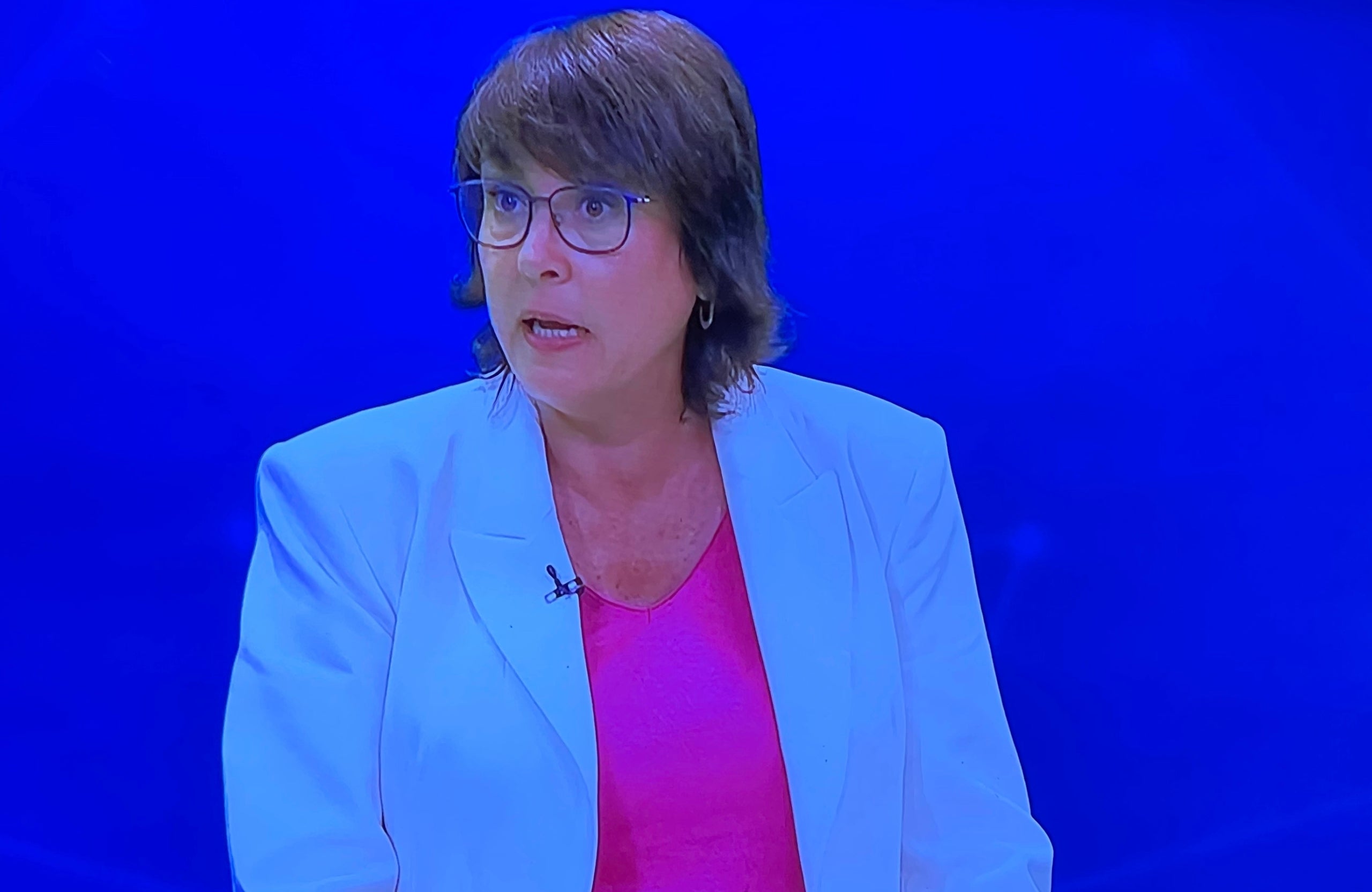 Diana Riba, en un moment del debat