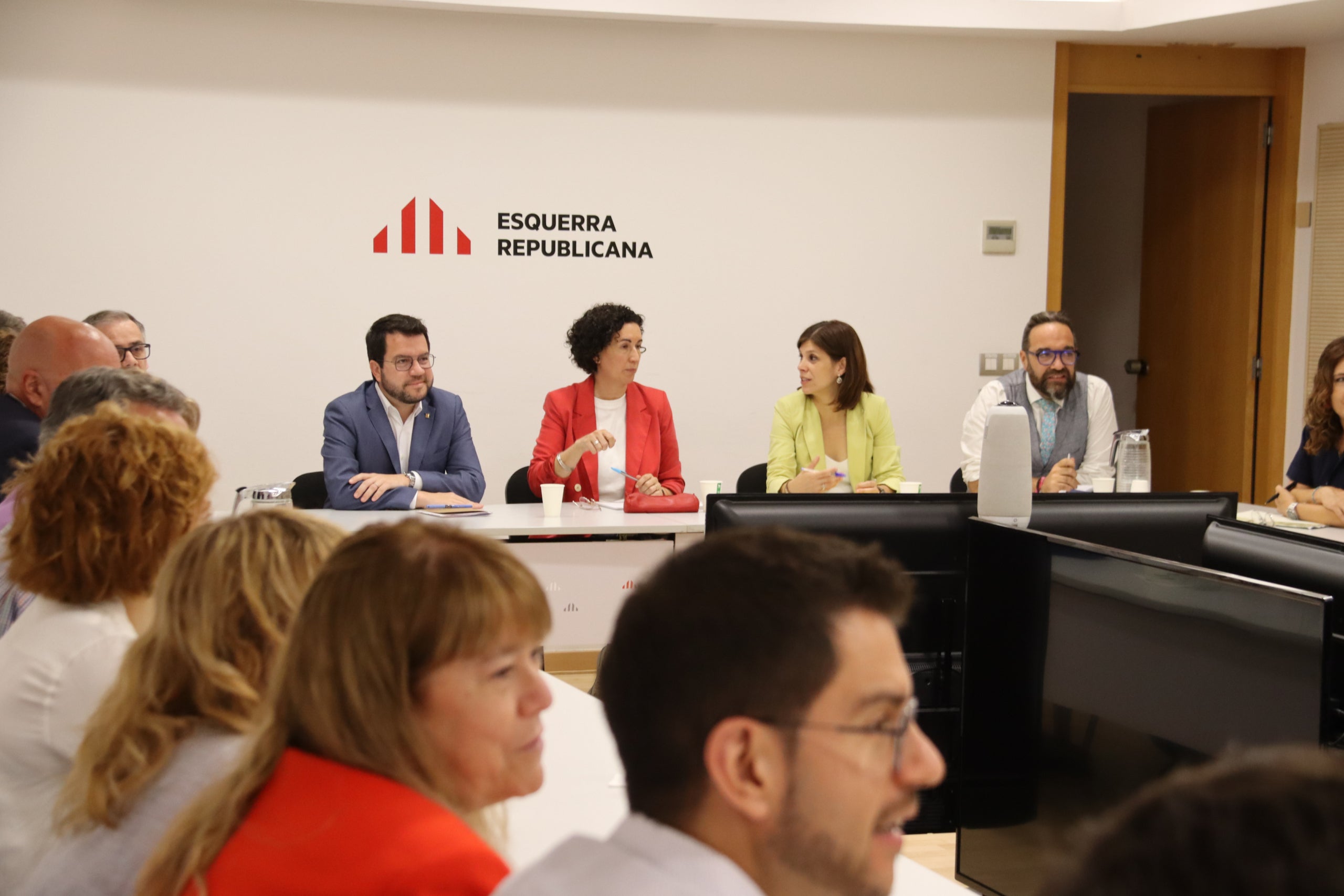 L'executiva d'ERC, en una imatge del 15 de juliol / ACN