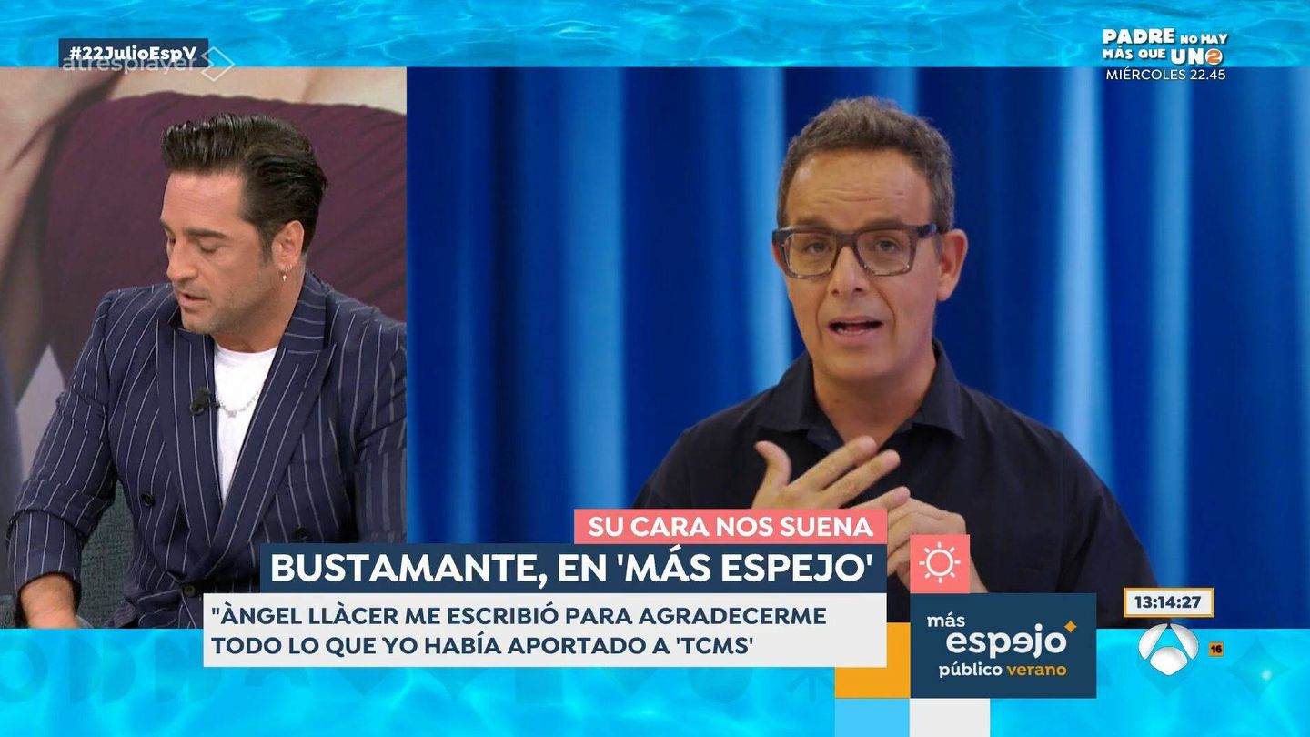 David Bustamante explica com veu a Àngel Llàcer - Antena 3