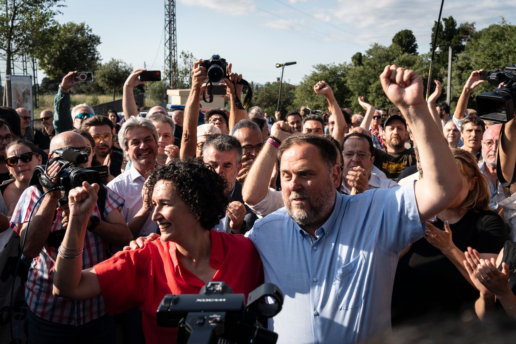 Marta Rovira i Oriol Junqueras, a Cantallops/Mireia Comas