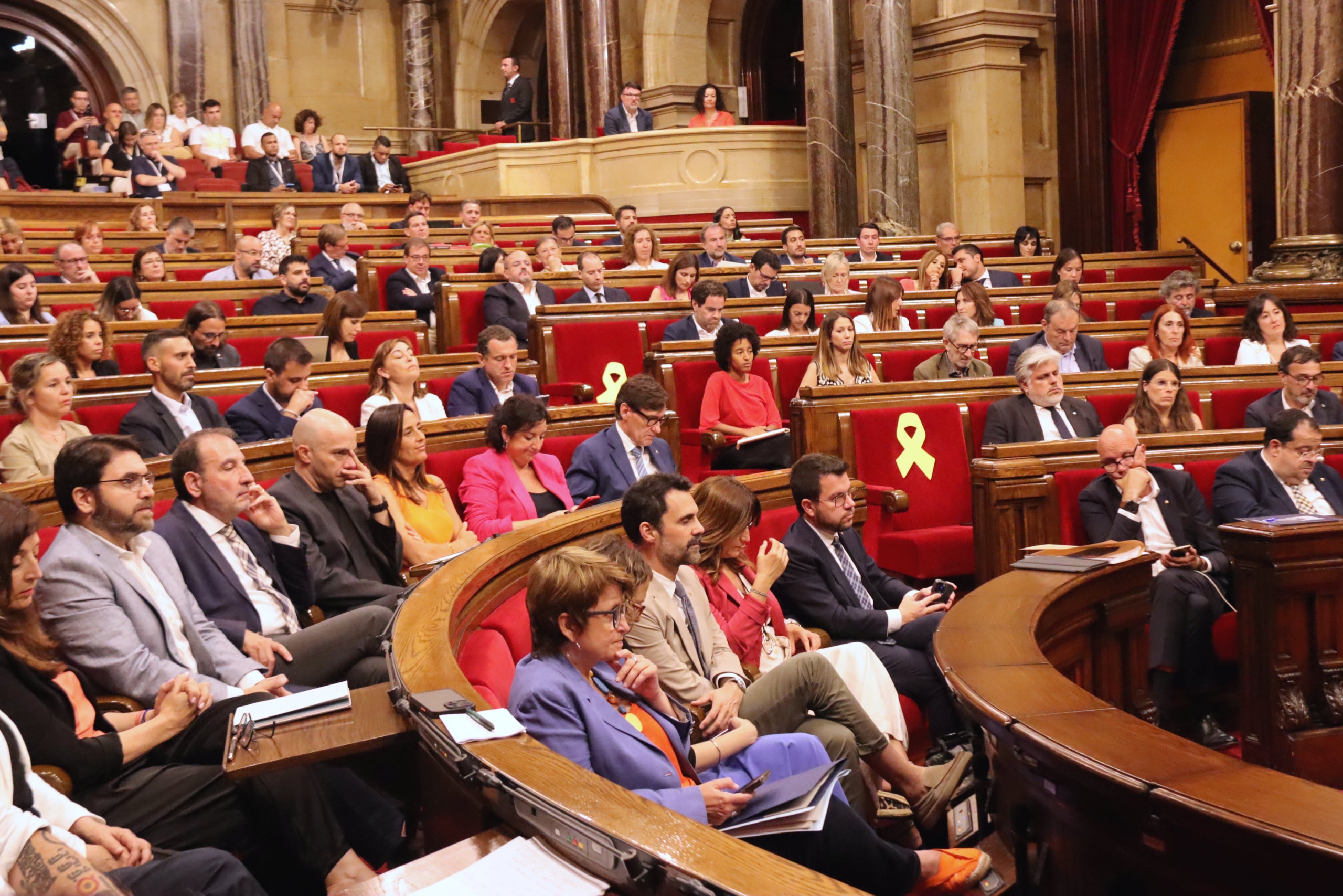 Pla general de l'hemicicle del Parlament durant el ple d'aquest dijous / ACN