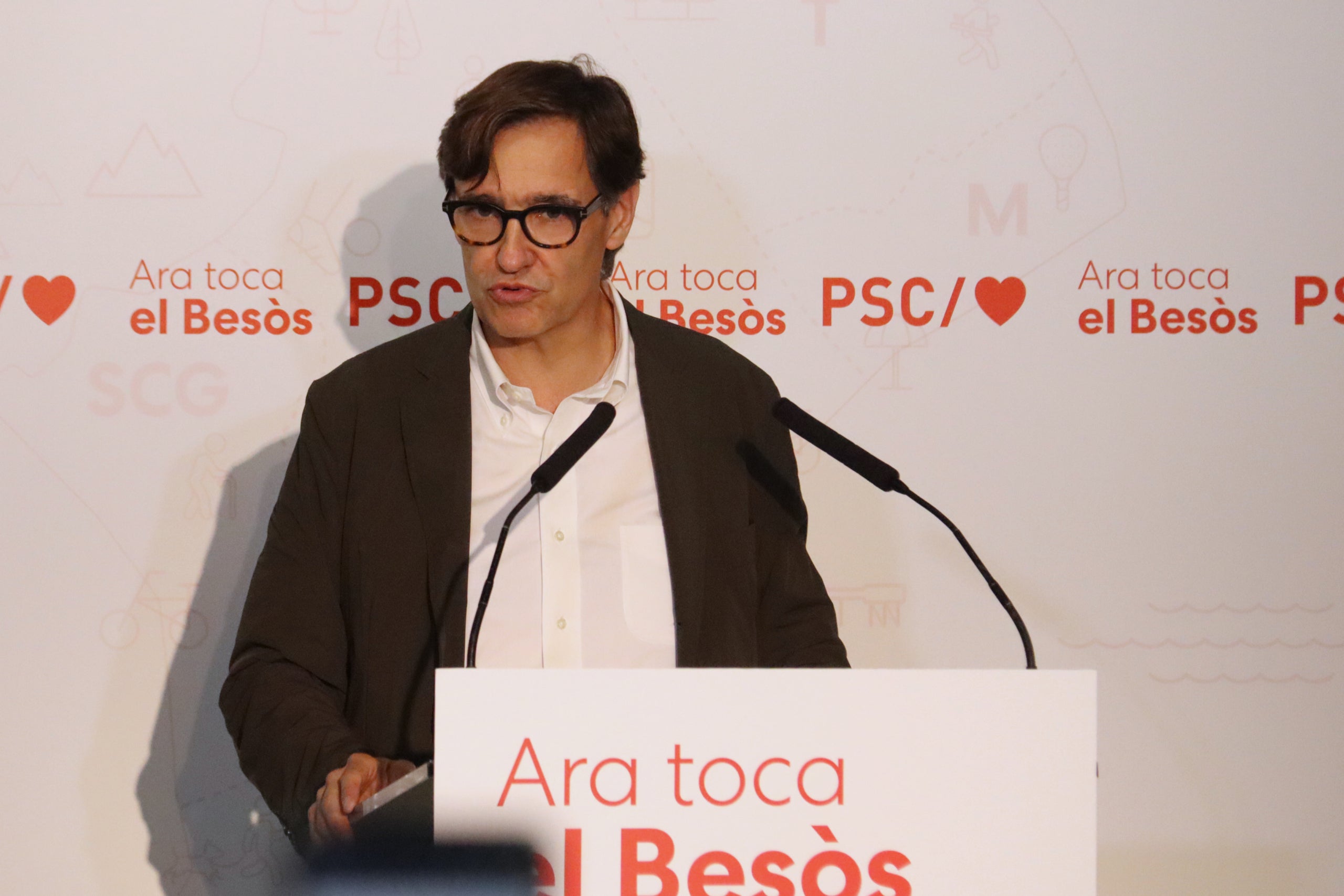 Salvador Illa, a Santa Coloma / ACN-Norma Vidal