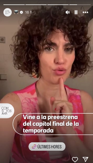 Elena Gadel acudierà a este preestreno del capétol final - Instagram