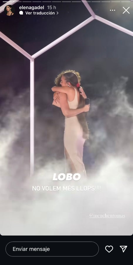 L'Elena Gadel ha cantat Lobo amb la Valèria al Sant Jordi - Instagram