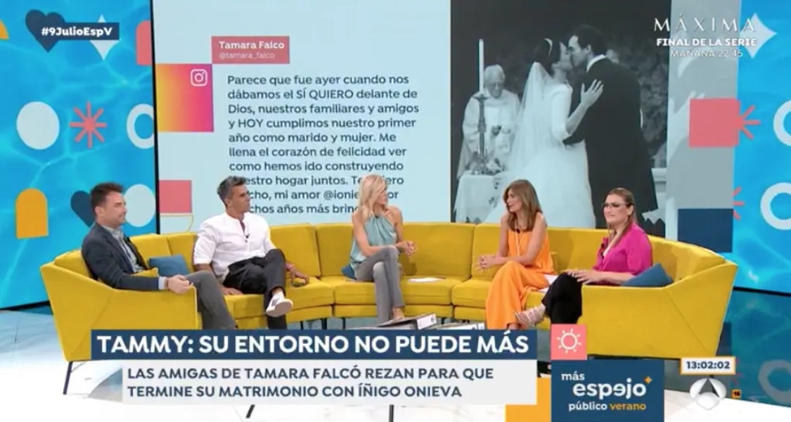 Les amigues de Tamara Falcó no confien en la fidelitat d'Íñigo Onieva - Antena 3