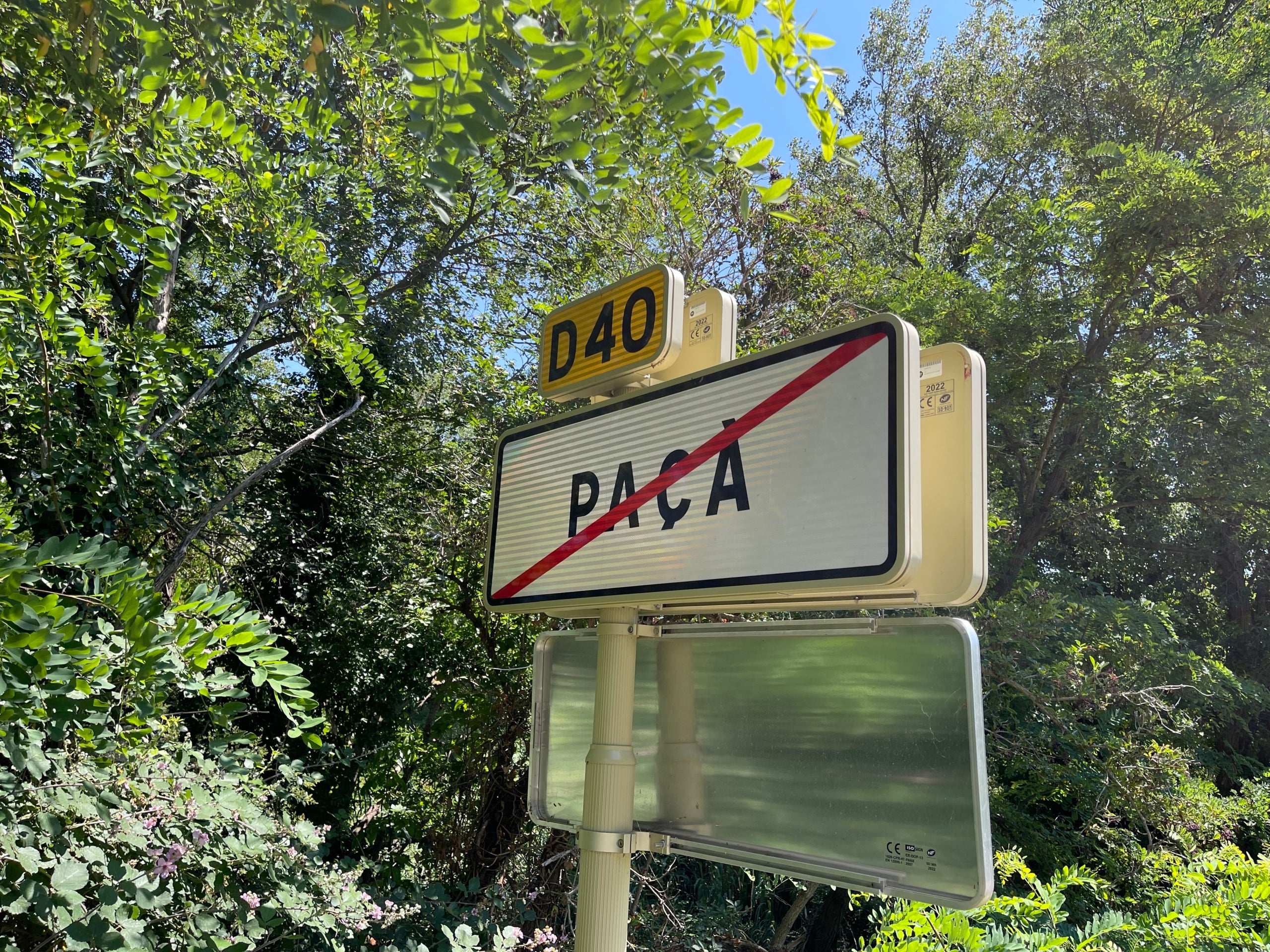 Entrada al terme municipal de Paçà/Quico Sallés